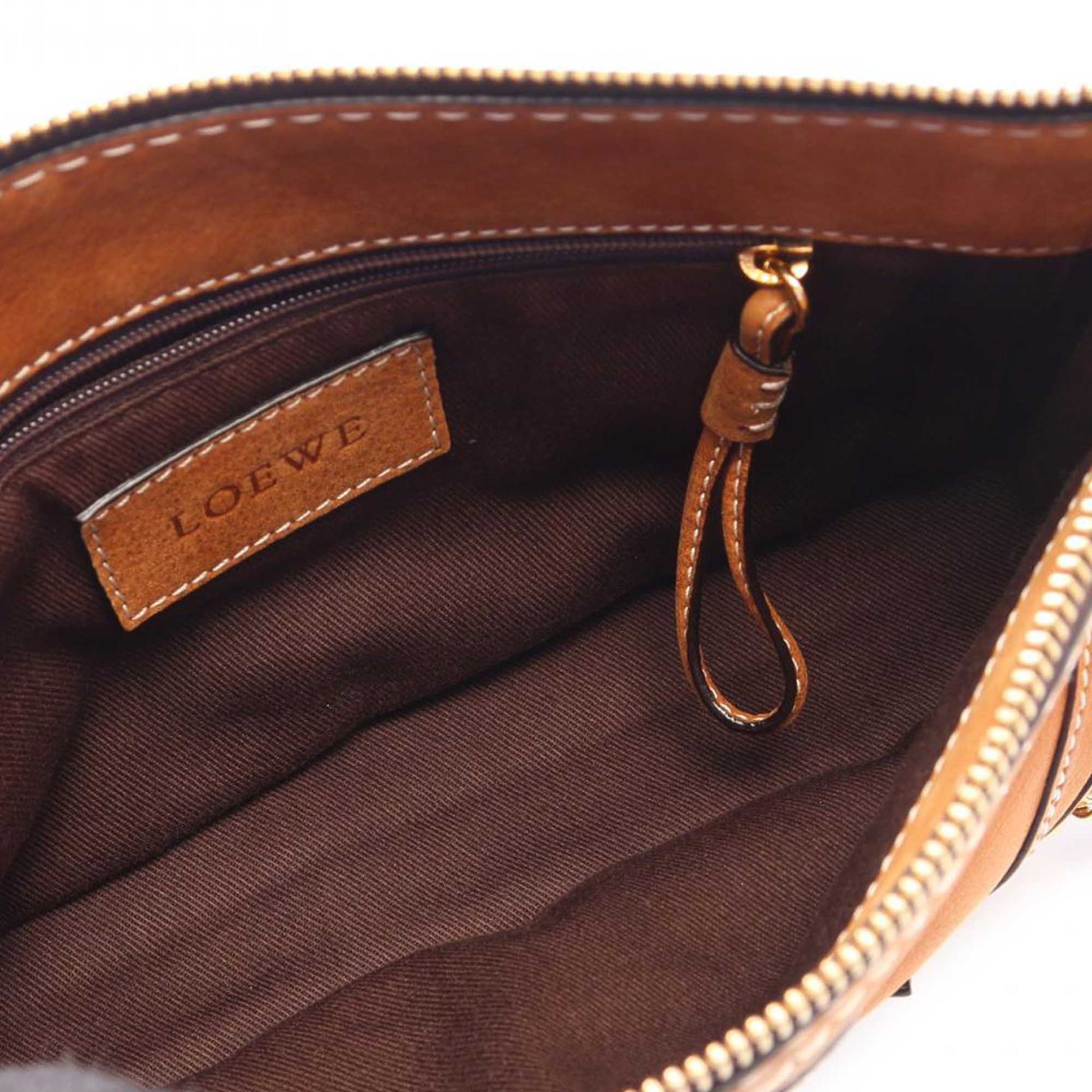 LOEWE Leather Crown Chain Shoulder Bag