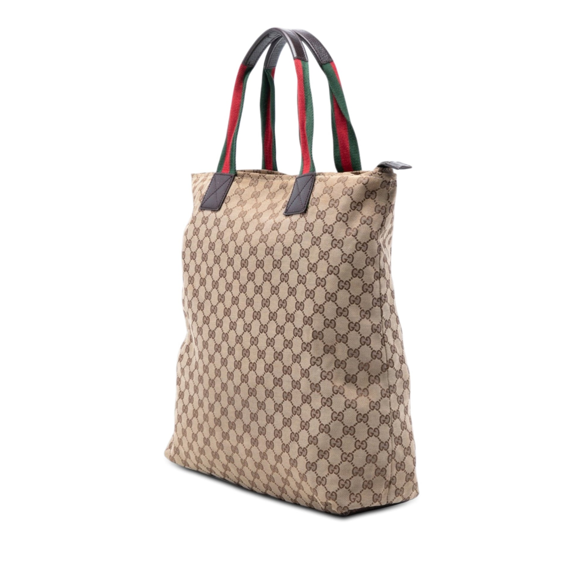 Gucci GG Canvas Web Vertical Tote