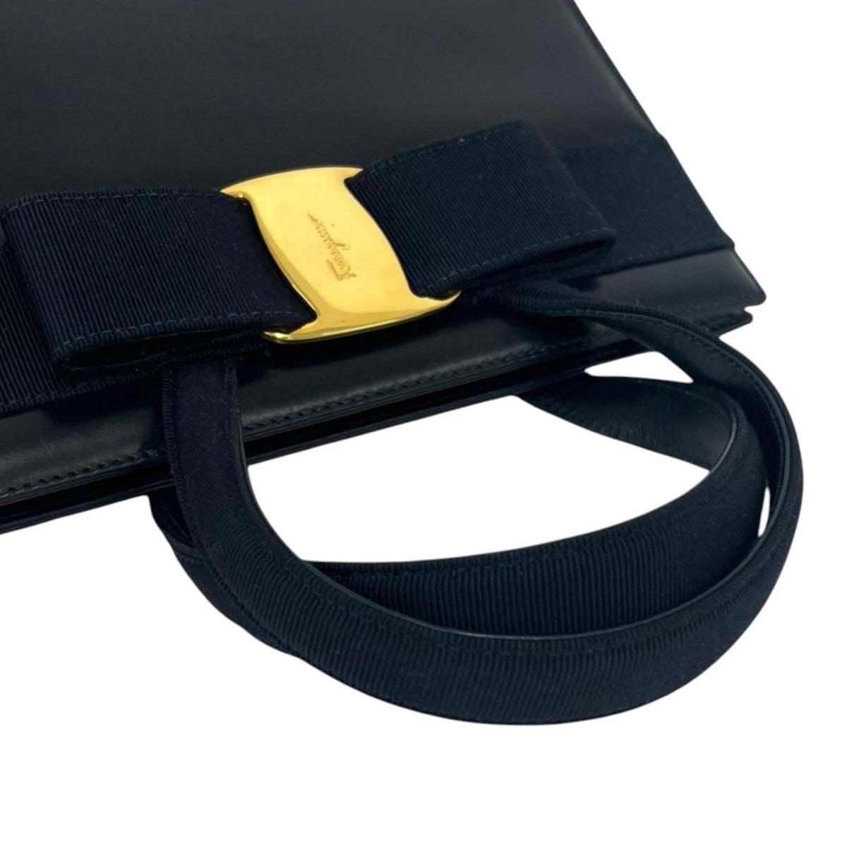 Ferragamo Leather Vara Bow Satchel