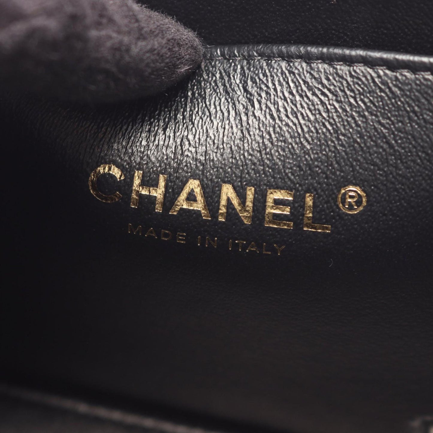 Chanel CC Quilted Caviar Top Handle Vanity Case with Chain