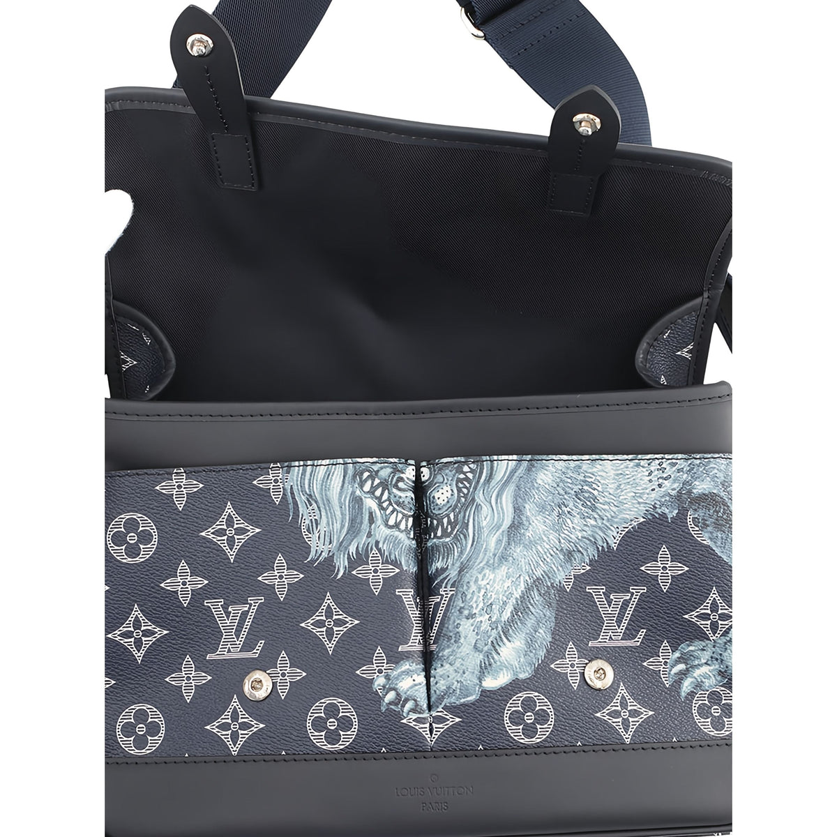 Louis Vuitton Chapman Brothers Monogram Savane Messenger PM — Blue