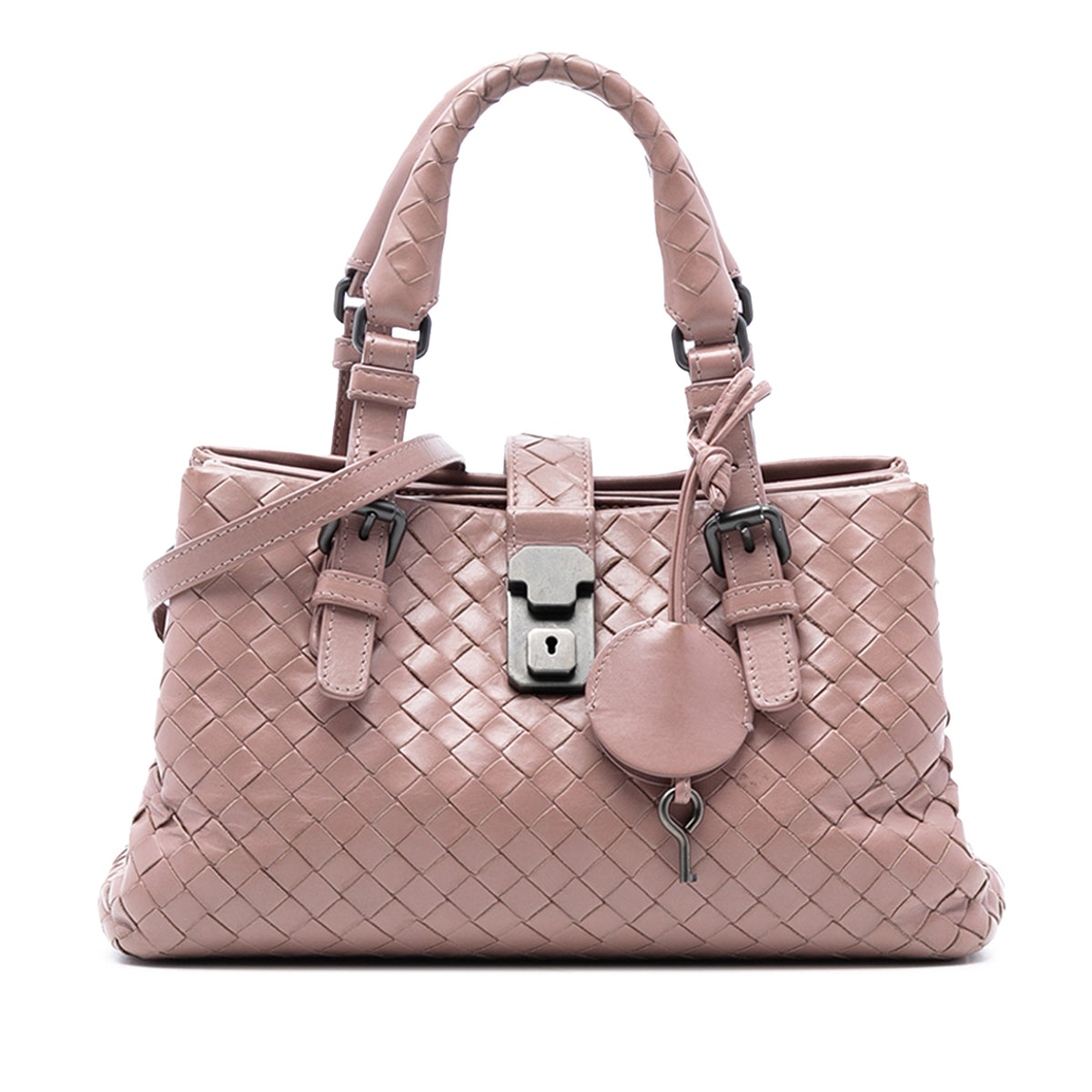 Bottega Veneta Mini Nappa Intrecciato Roma Satchel