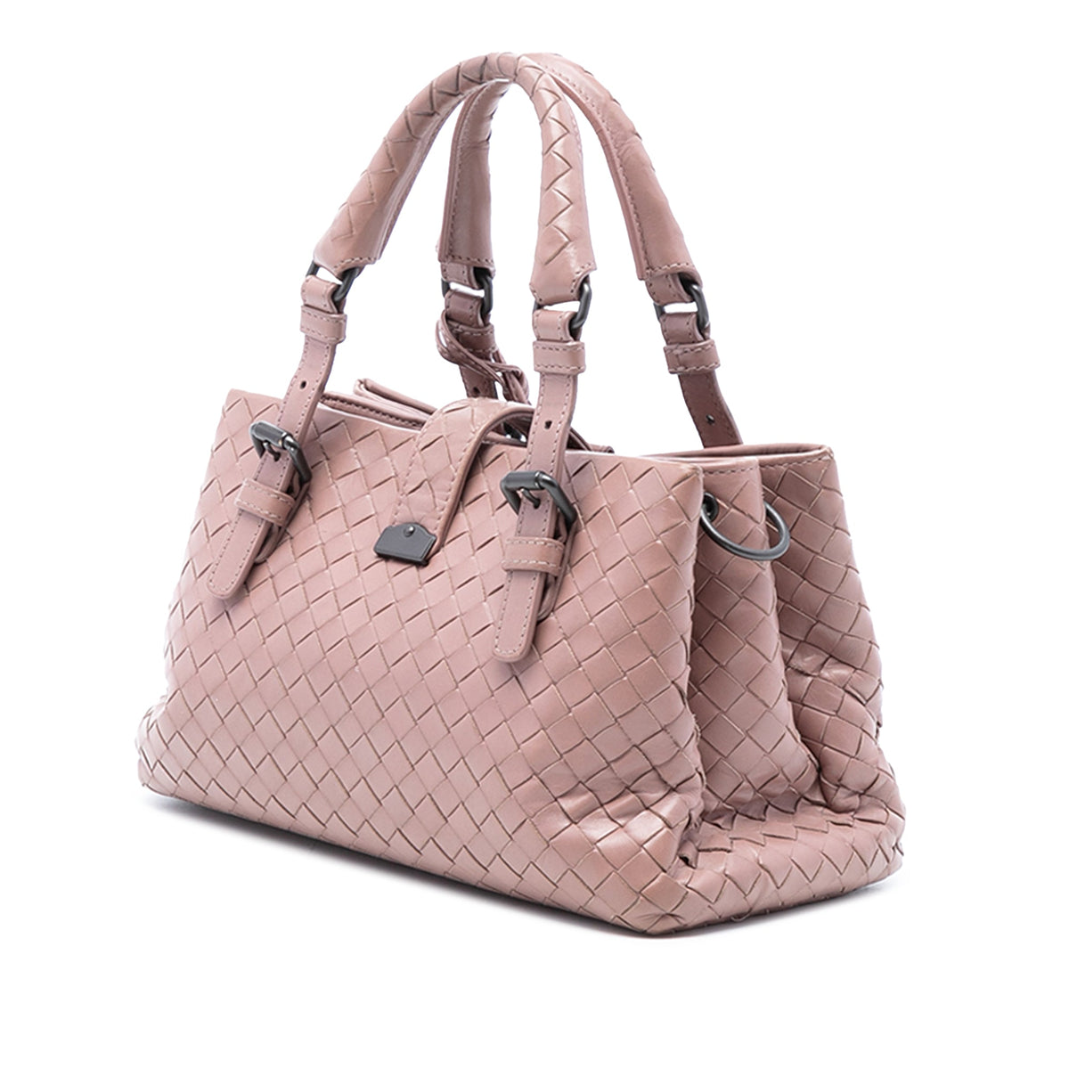 Bottega Veneta Mini Nappa Intrecciato Roma Satchel