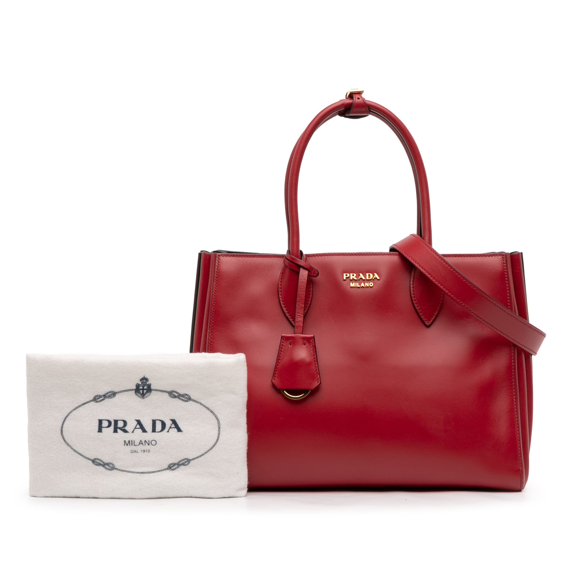 Prada City Calf Bibliotheque Satchel