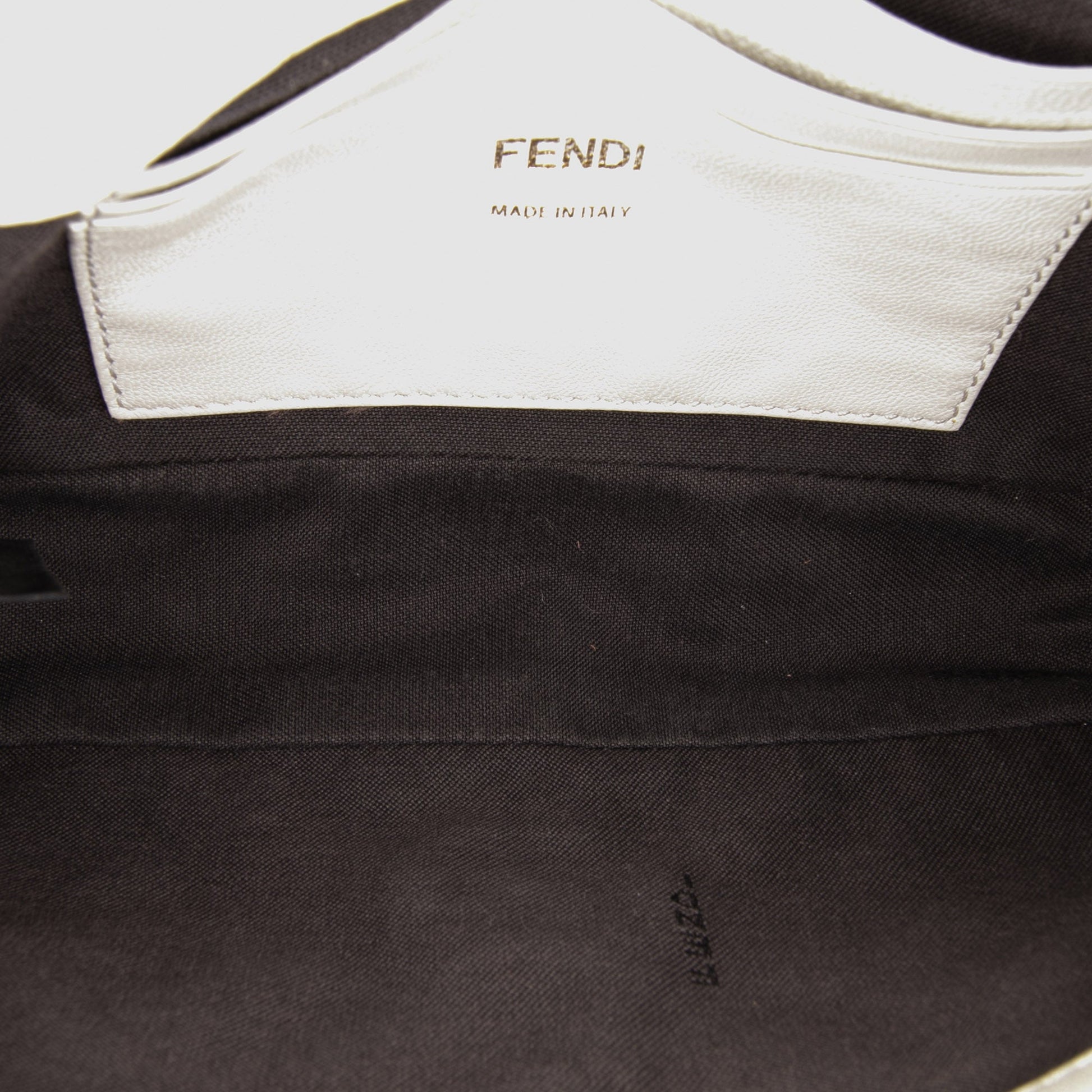 Mini Zucca Embossed Leather Baguette Satchel