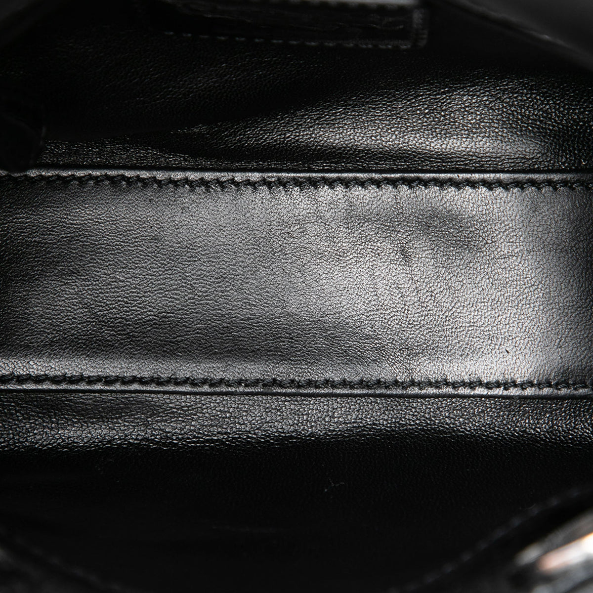 Dior Mini Metallic Patent Microcannage Lady Dior — Black