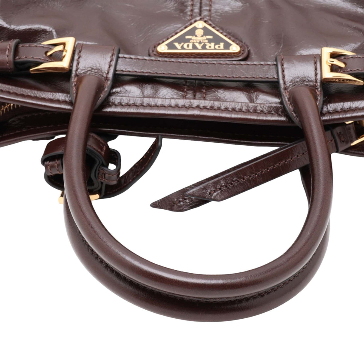 Prada Mini Glossy Calfskin Bonnie Handbag
