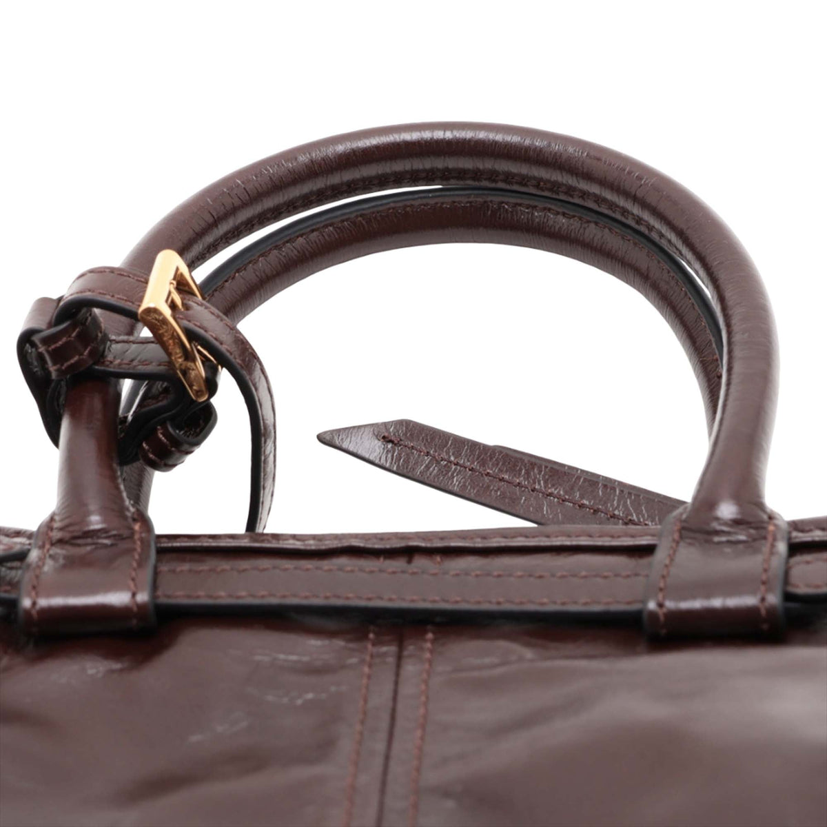 Prada Mini Glossy Calfskin Bonnie Handbag