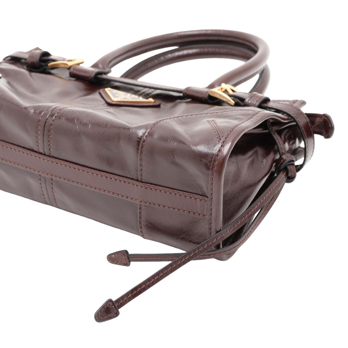 Prada Mini Glossy Calfskin Bonnie Handbag