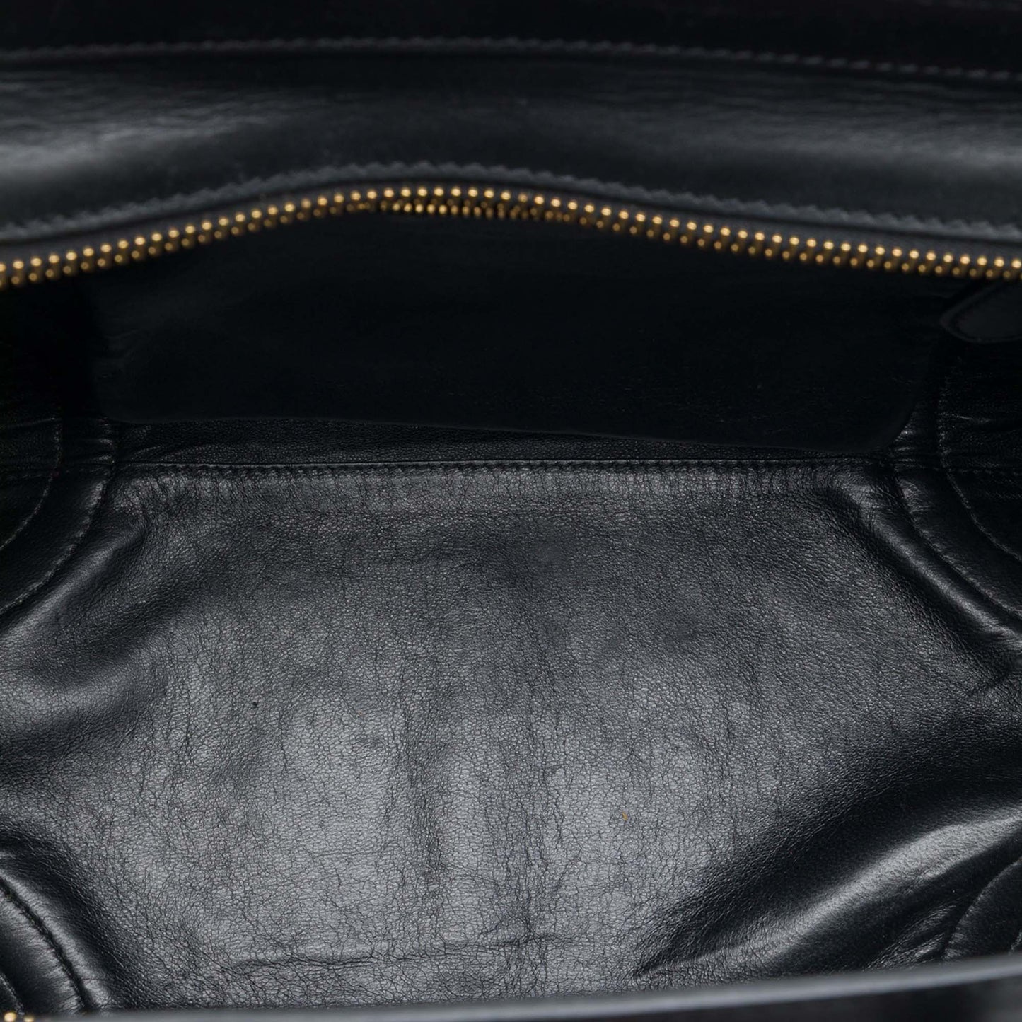 Celine Mini Bicolor Leather Luggage Tote