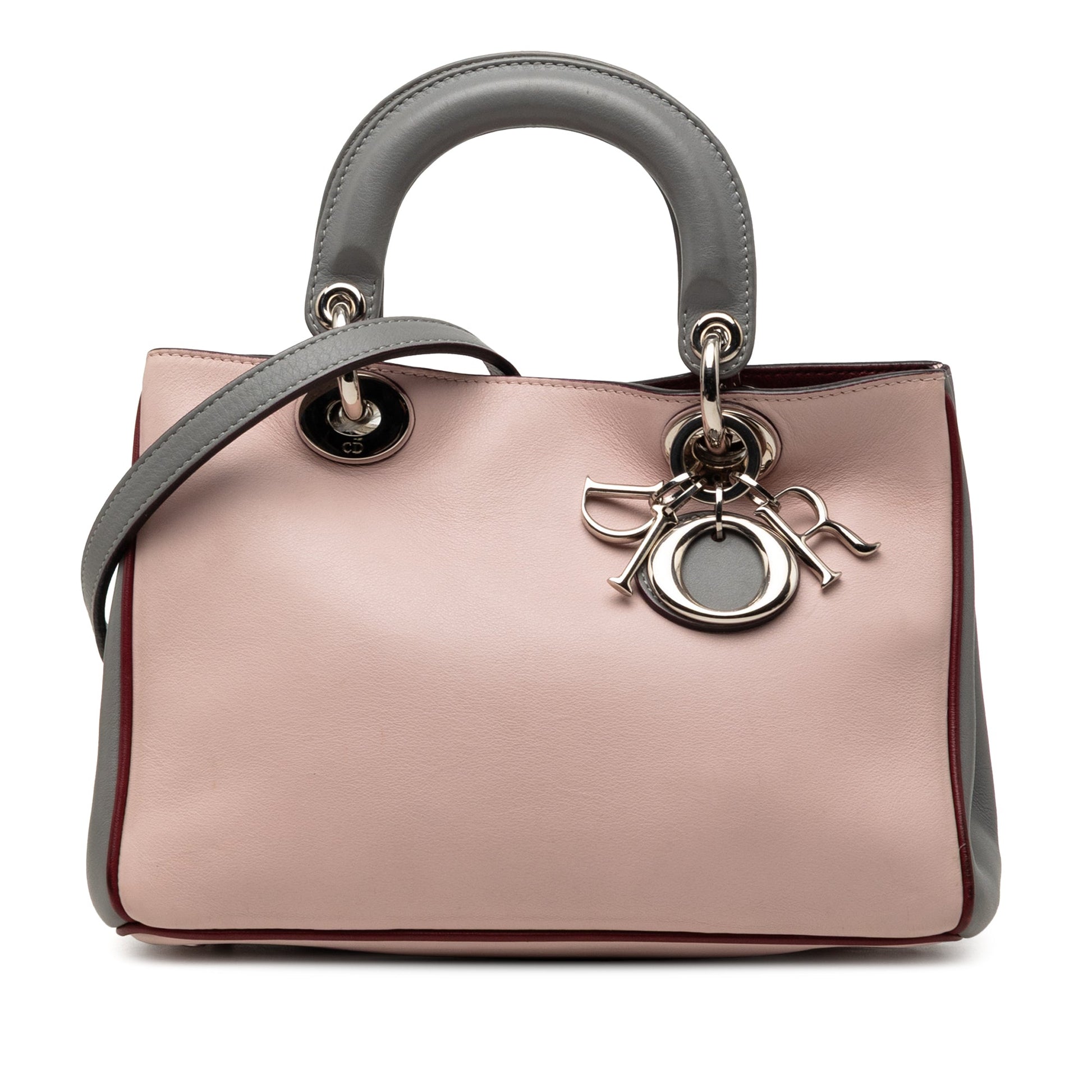 Dior Mini Tricolor Leather Diorissimo Satchel