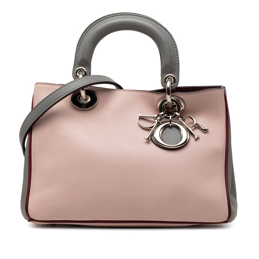 Dior Mini Tricolor Leather Diorissimo Satchel