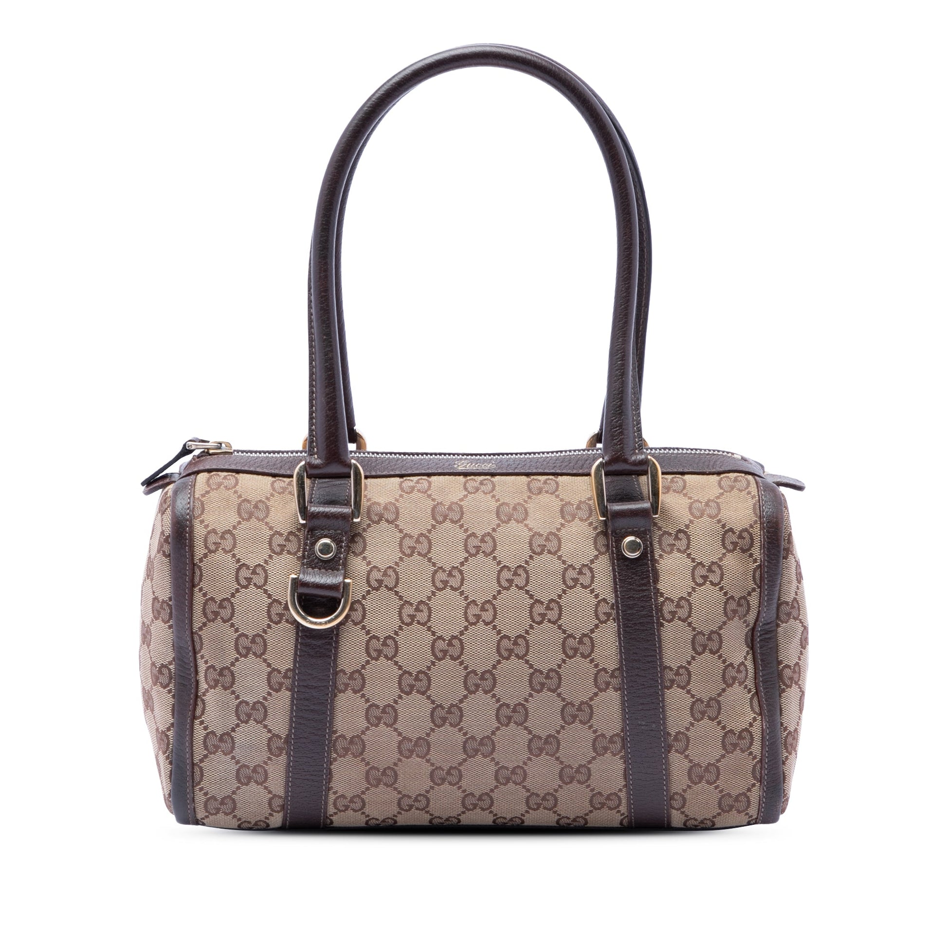 Gucci GG Canvas Abbey D Ring Boston Bag