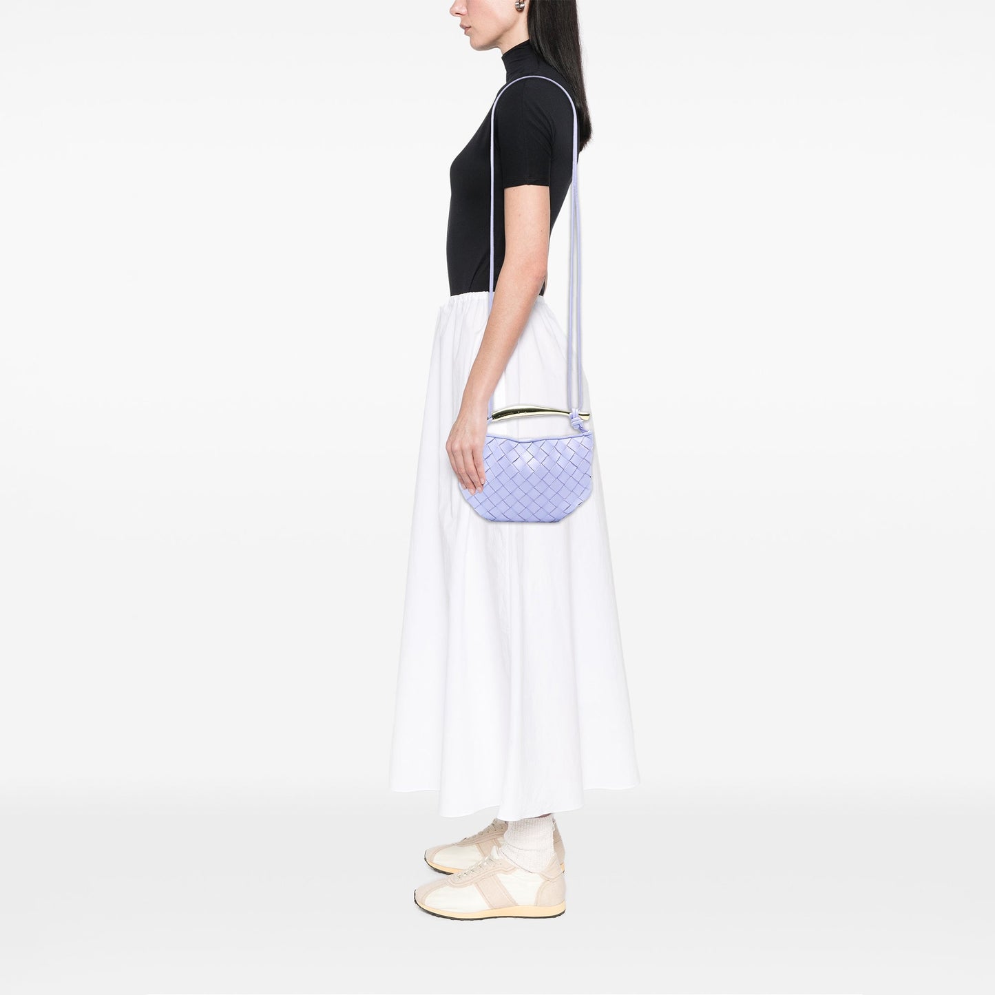 Bottega Veneta Baby Lambskin Intrecciato Sardine Bag