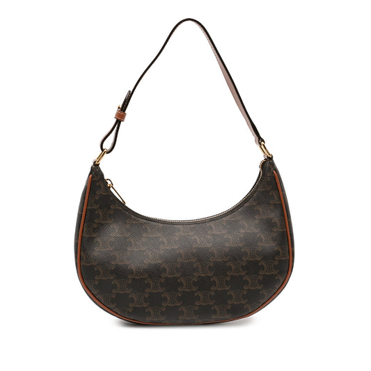 Celine Triomphe Coated Canvas Ava Shoulder Bag
