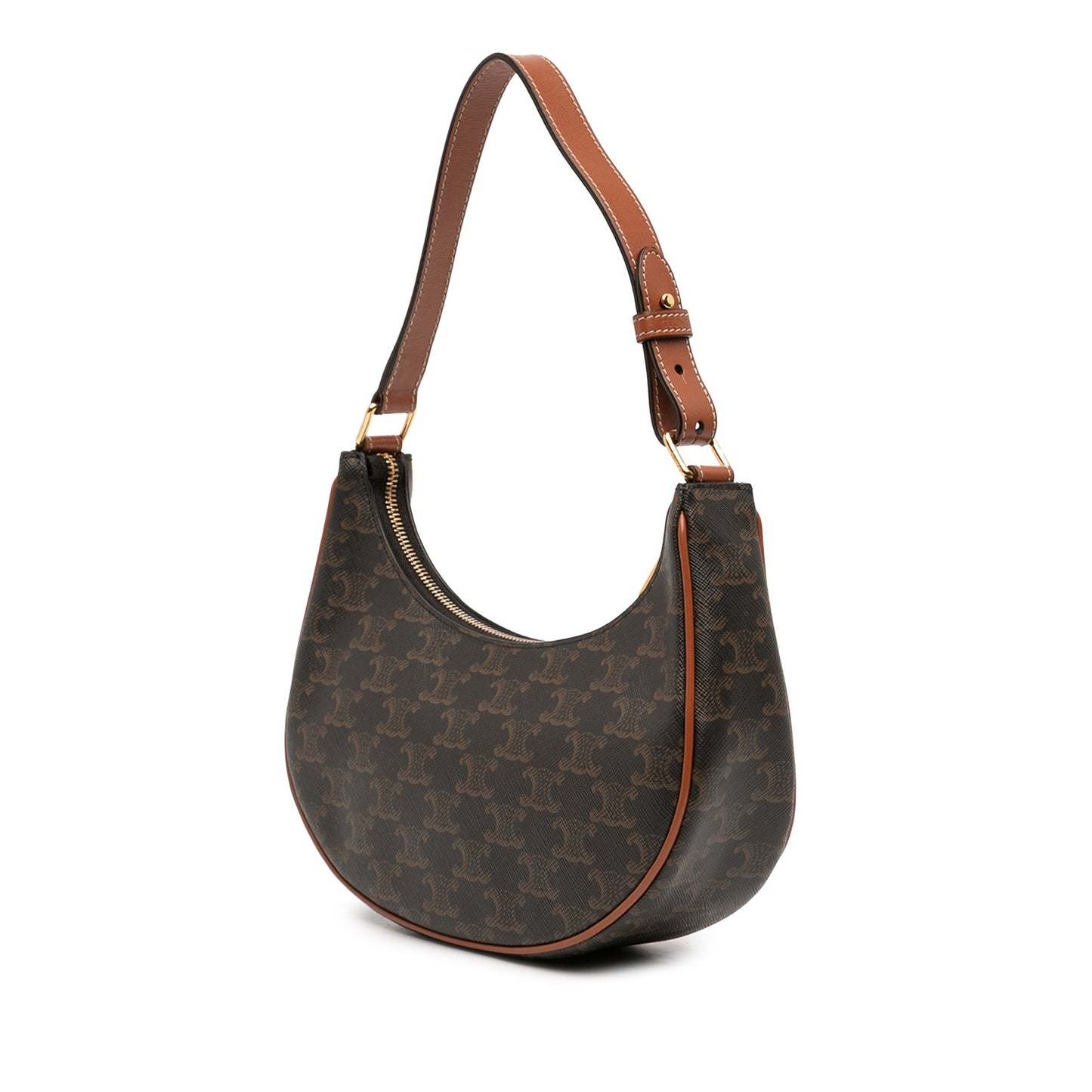 Celine Triomphe Coated Canvas Ava Shoulder Bag