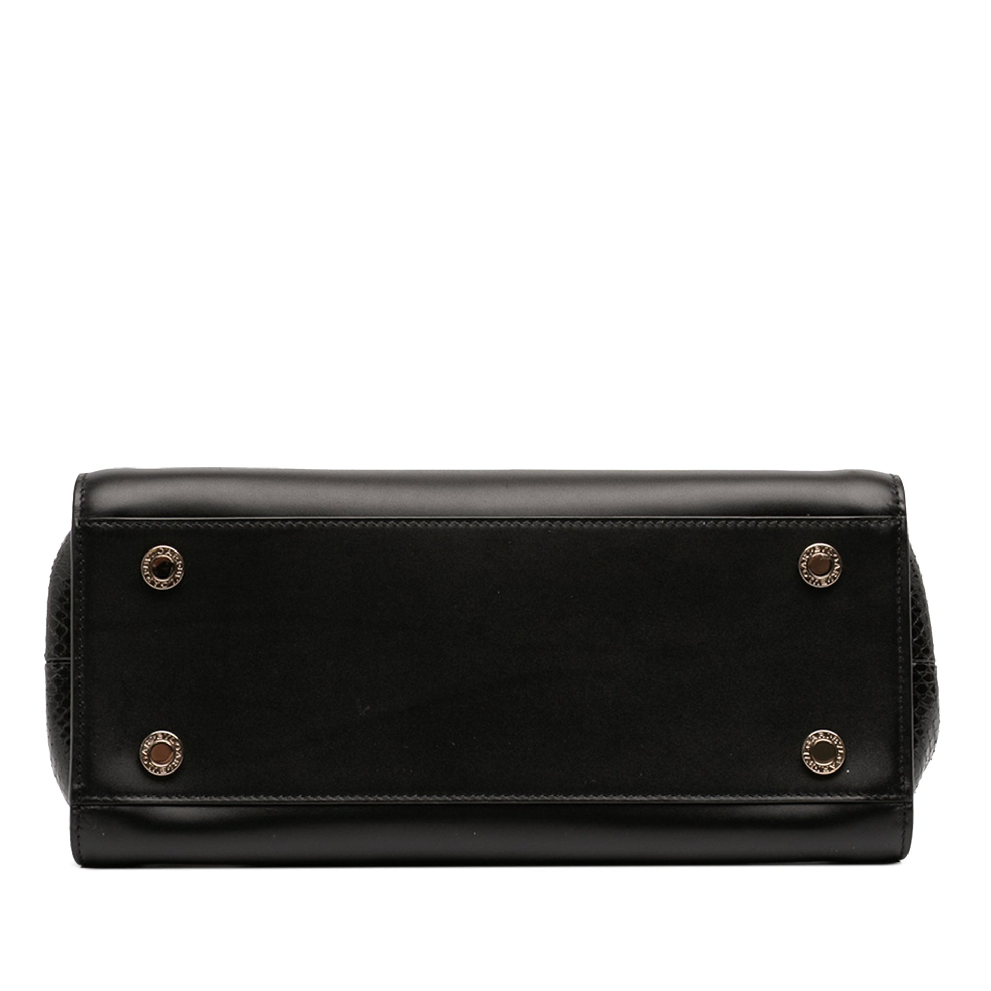 Bvlgari Leather Serpenti Scaglie Tote