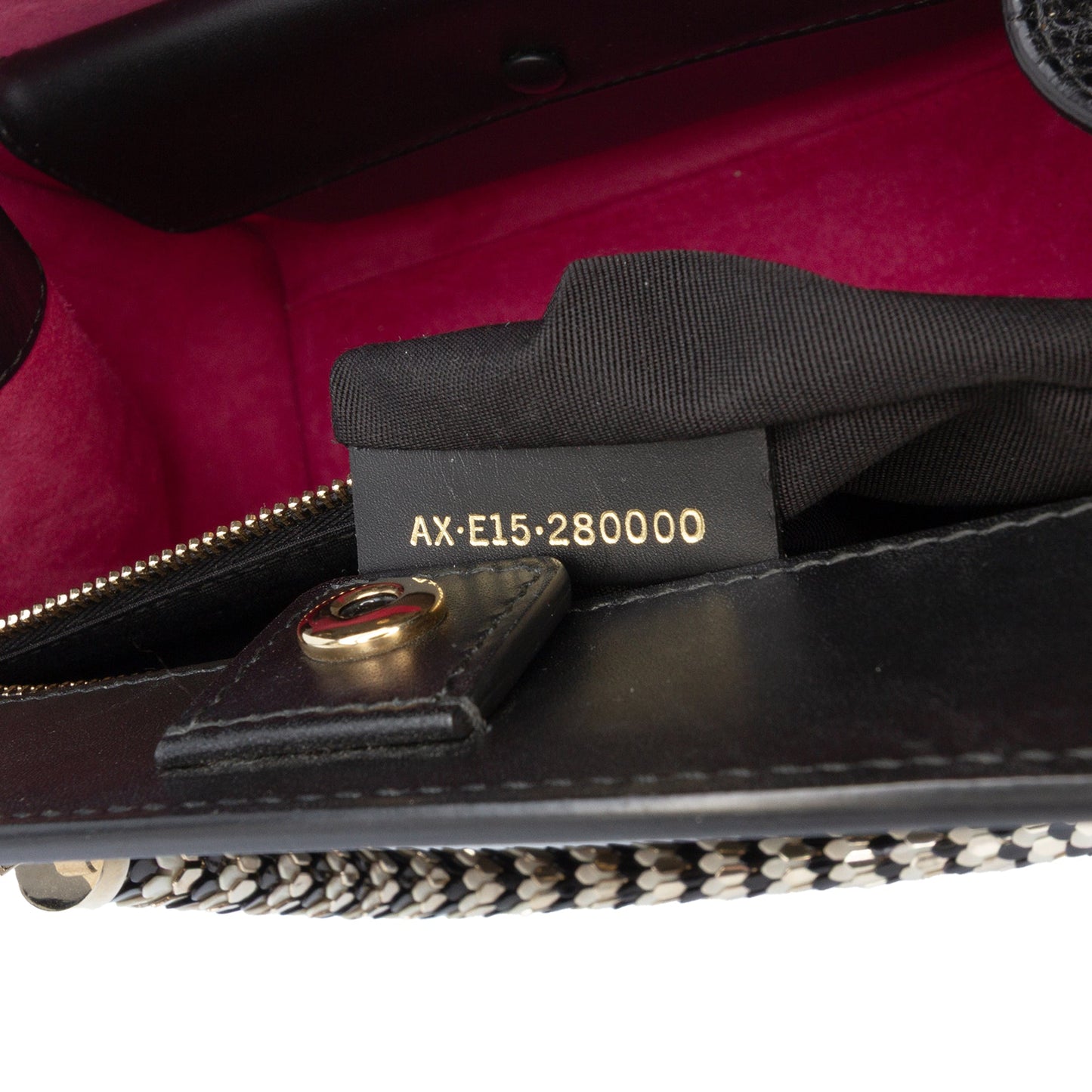 Bvlgari Leather Serpenti Scaglie Tote