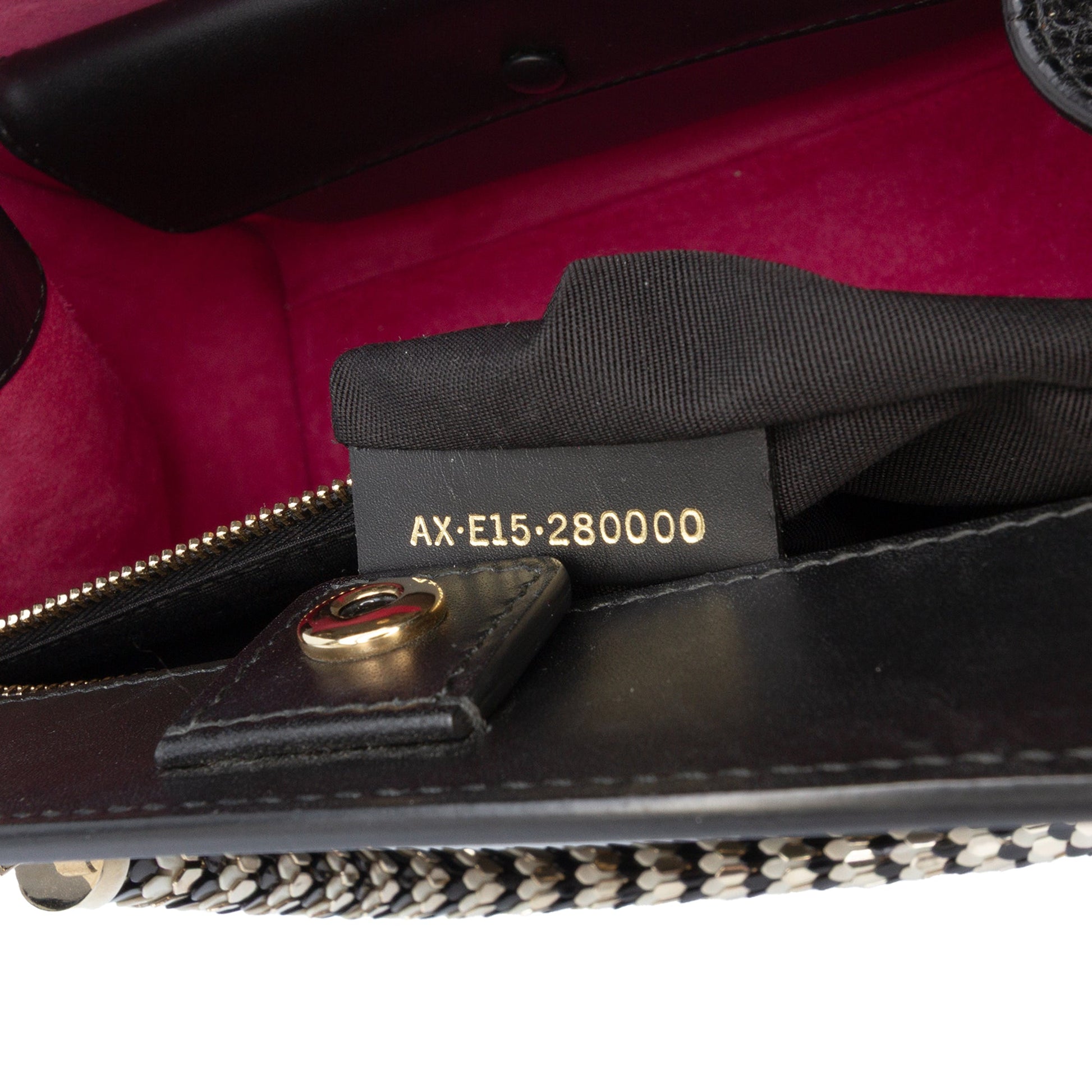 Bvlgari Leather Serpenti Scaglie Tote