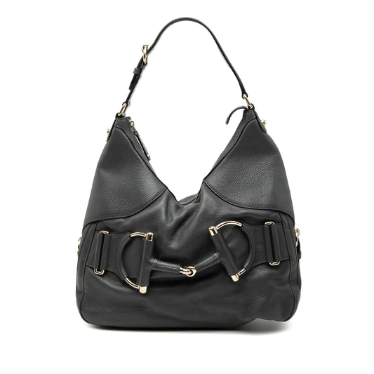 Gucci Leather Web Horsebit Heritage Hobo