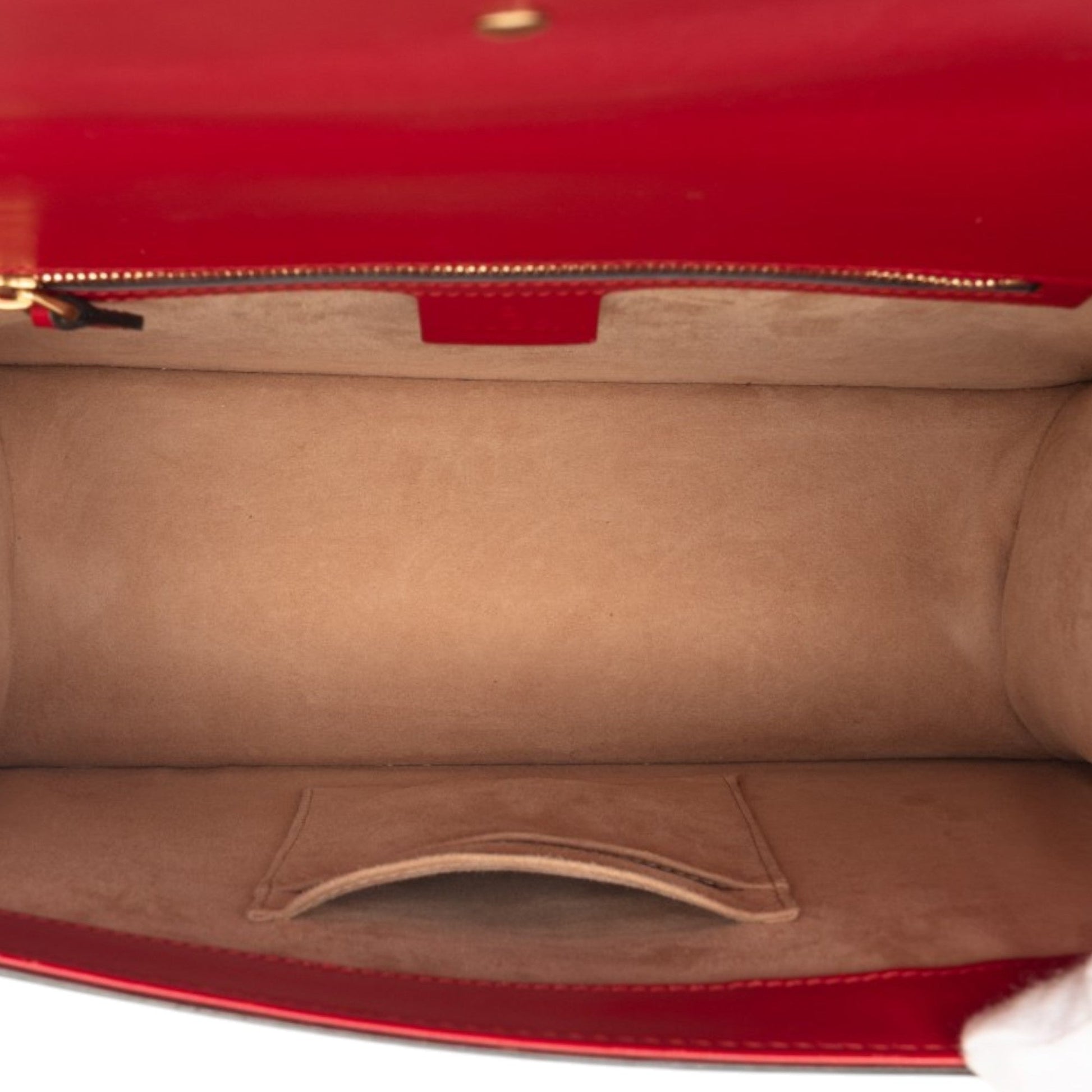 Gucci Medium Leather Web Sylvie Top Handle Bag
