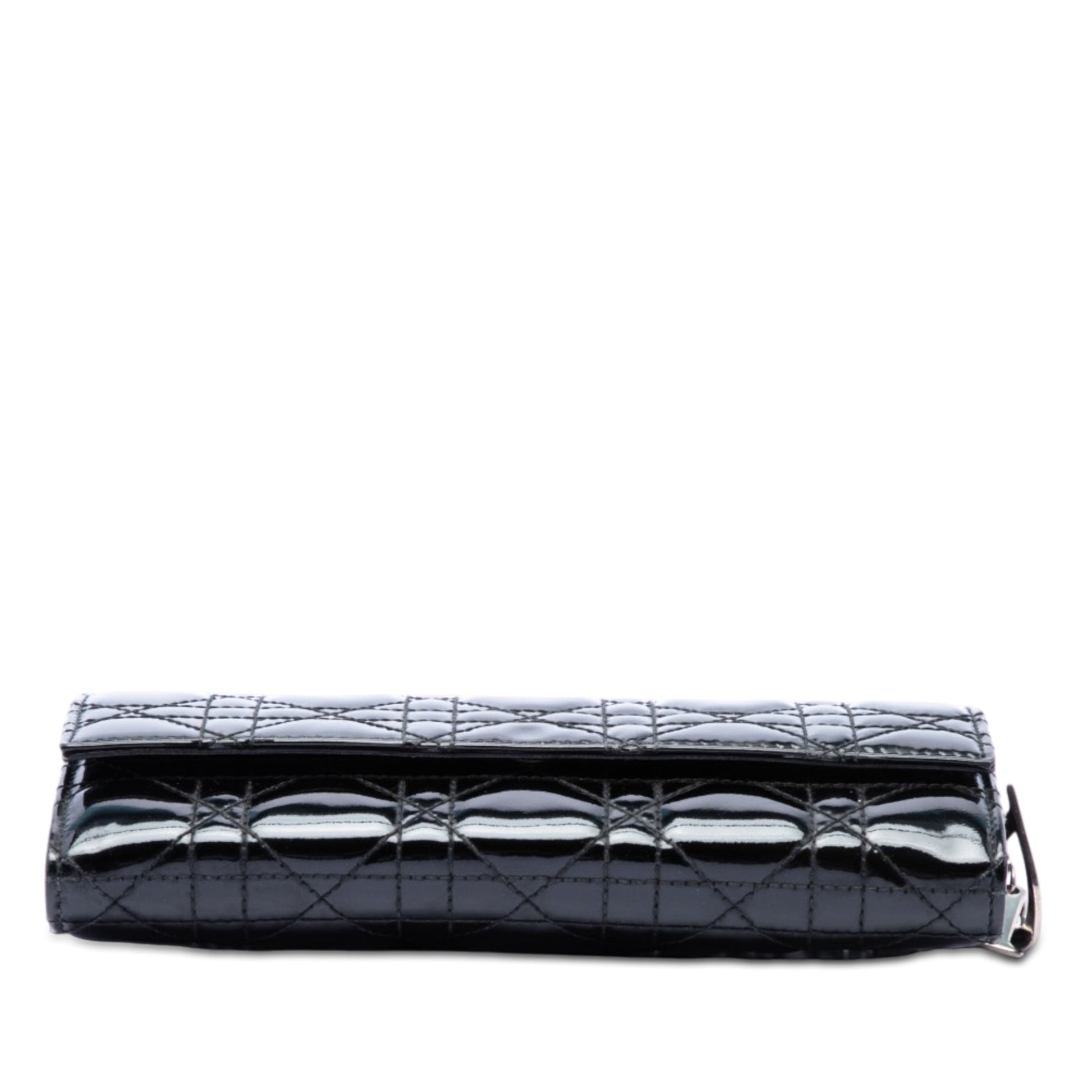 Dior Patent Cannage Lady Dior Wallet On Chain