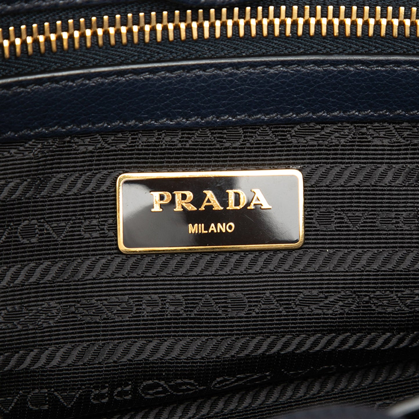 Prada Glace Calf Twin Pocket Double Handle Satchel