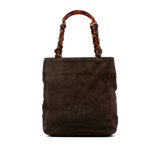 Chanel CC Suede Tote