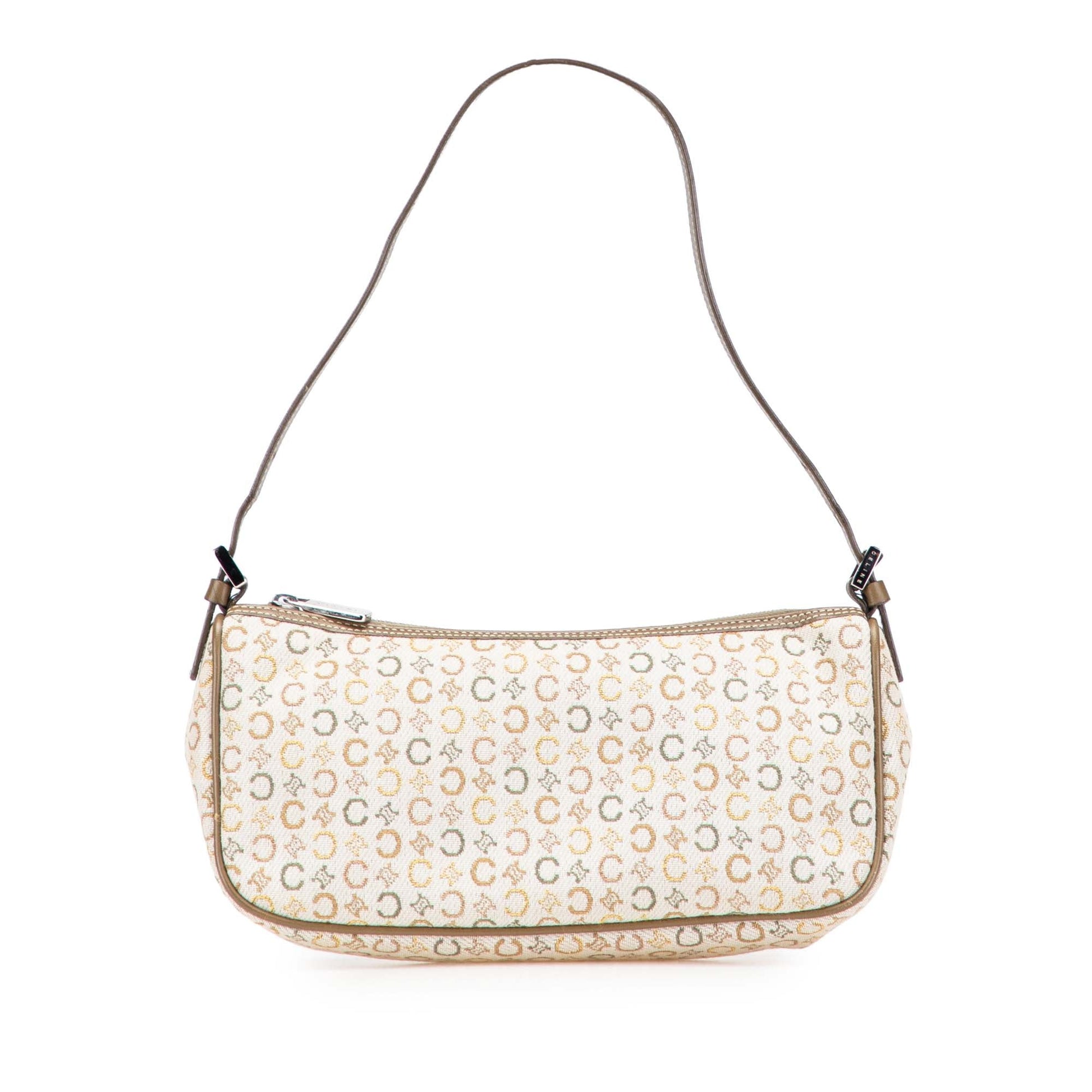 Celine C Macadam Canvas Shoulder Bag