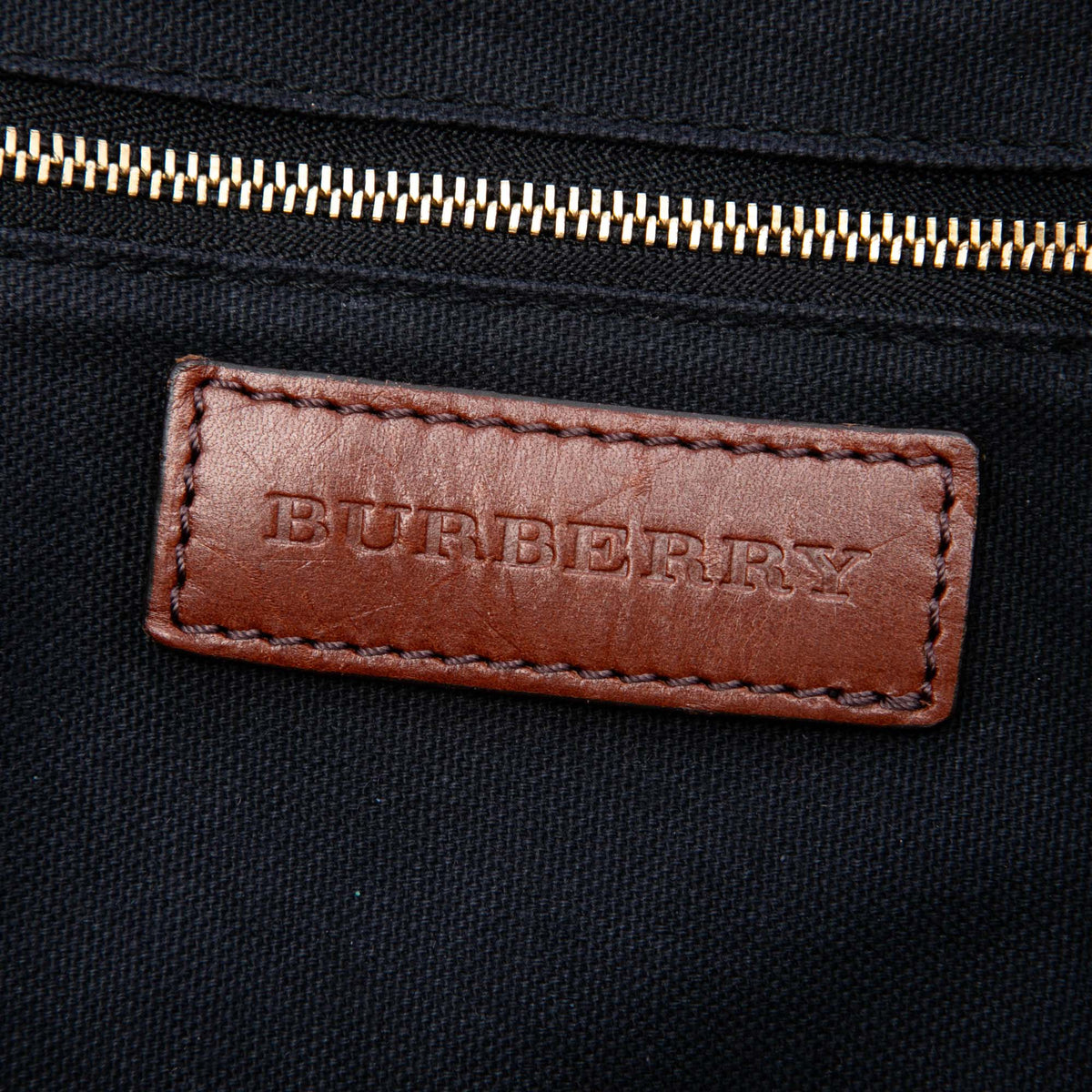 Burberry Small Leather Trimmed House Check Canvas Bridle Orchard Satchel