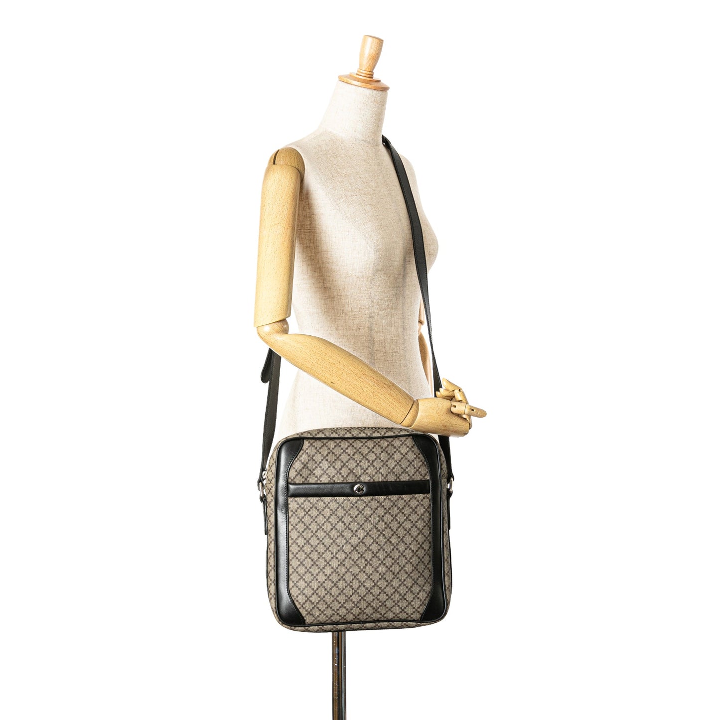 Gucci Diamante Coated Canvas Zip Crossbody