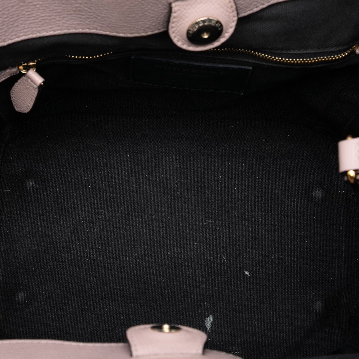 Burberry Small Leather and House Check Canvas Canterbury Tote