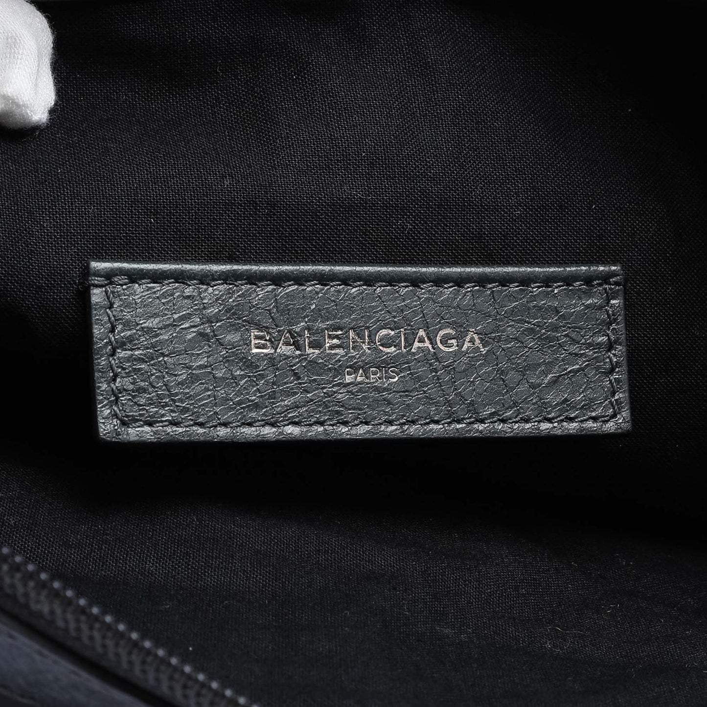 Balenciaga Lambskin Motocross Classic Clip M Clutch