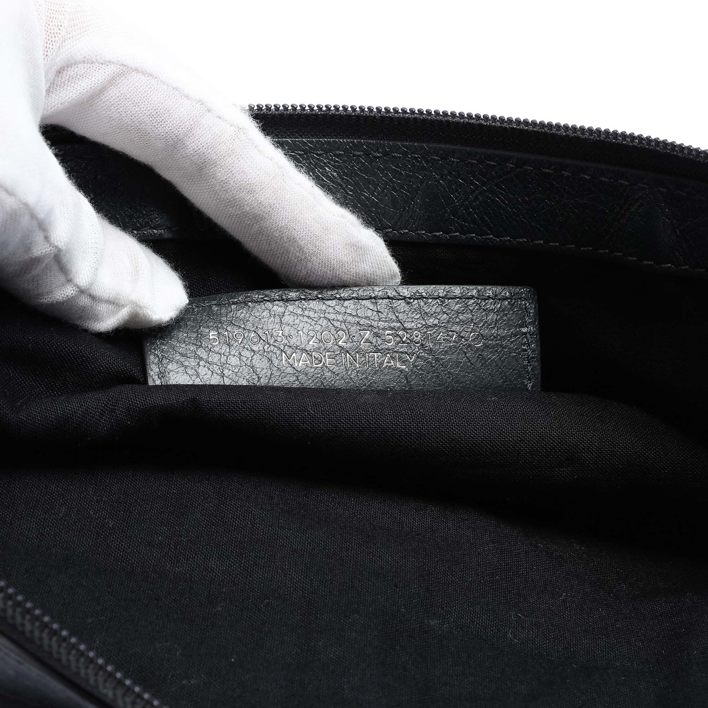 Balenciaga Lambskin Motocross Classic Clip M Clutch