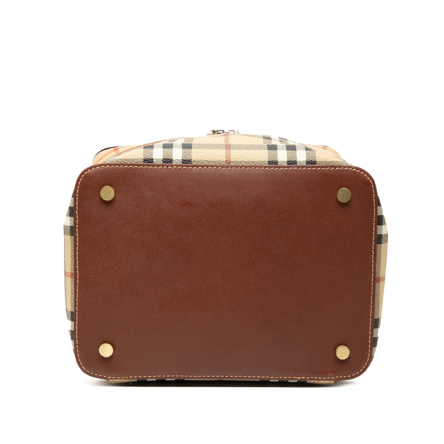 Burberry Haymarket Check Coated Canvas Vanity Bag