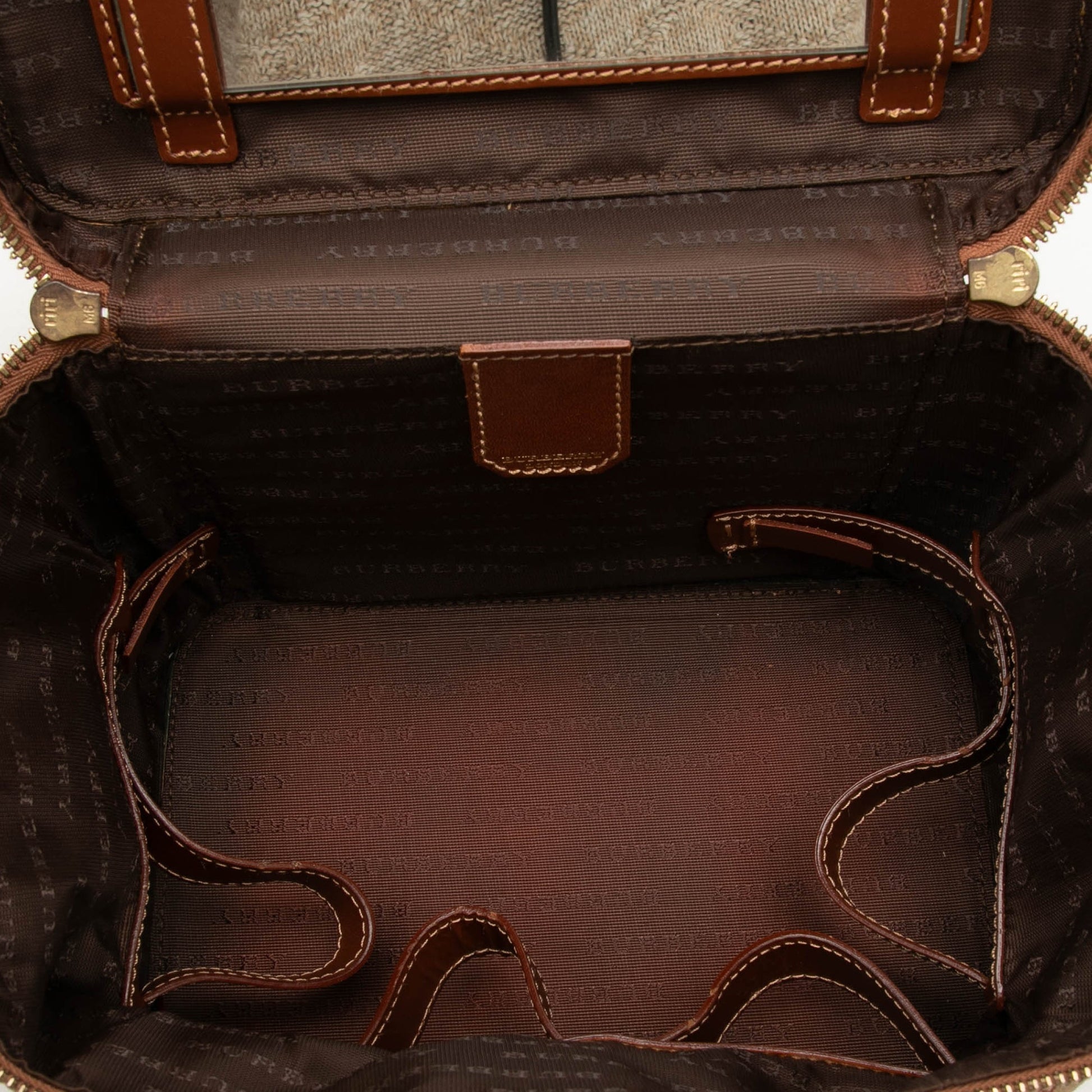 Burberry Haymarket Check Coated Canvas Vanity Bag