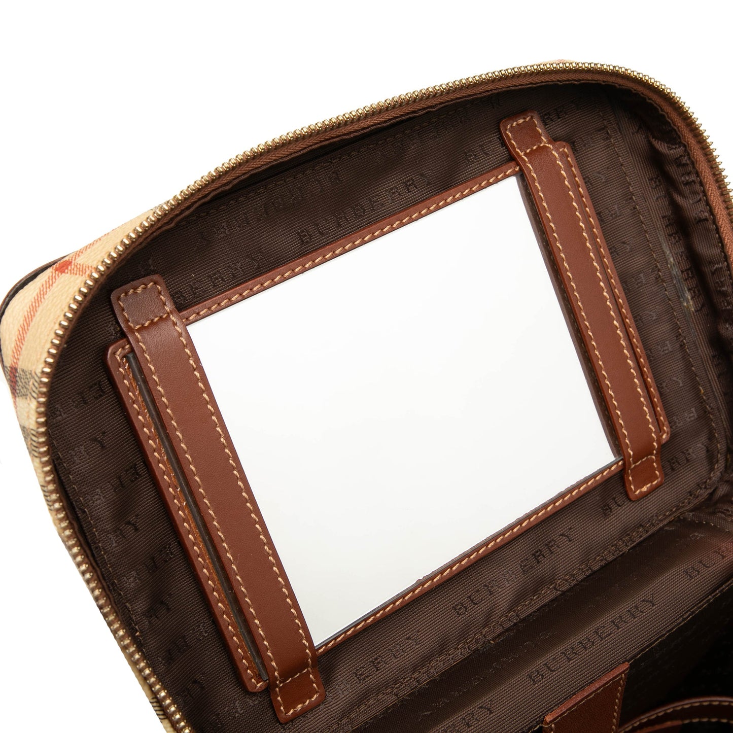 Burberry Haymarket Check Coated Canvas Vanity Bag