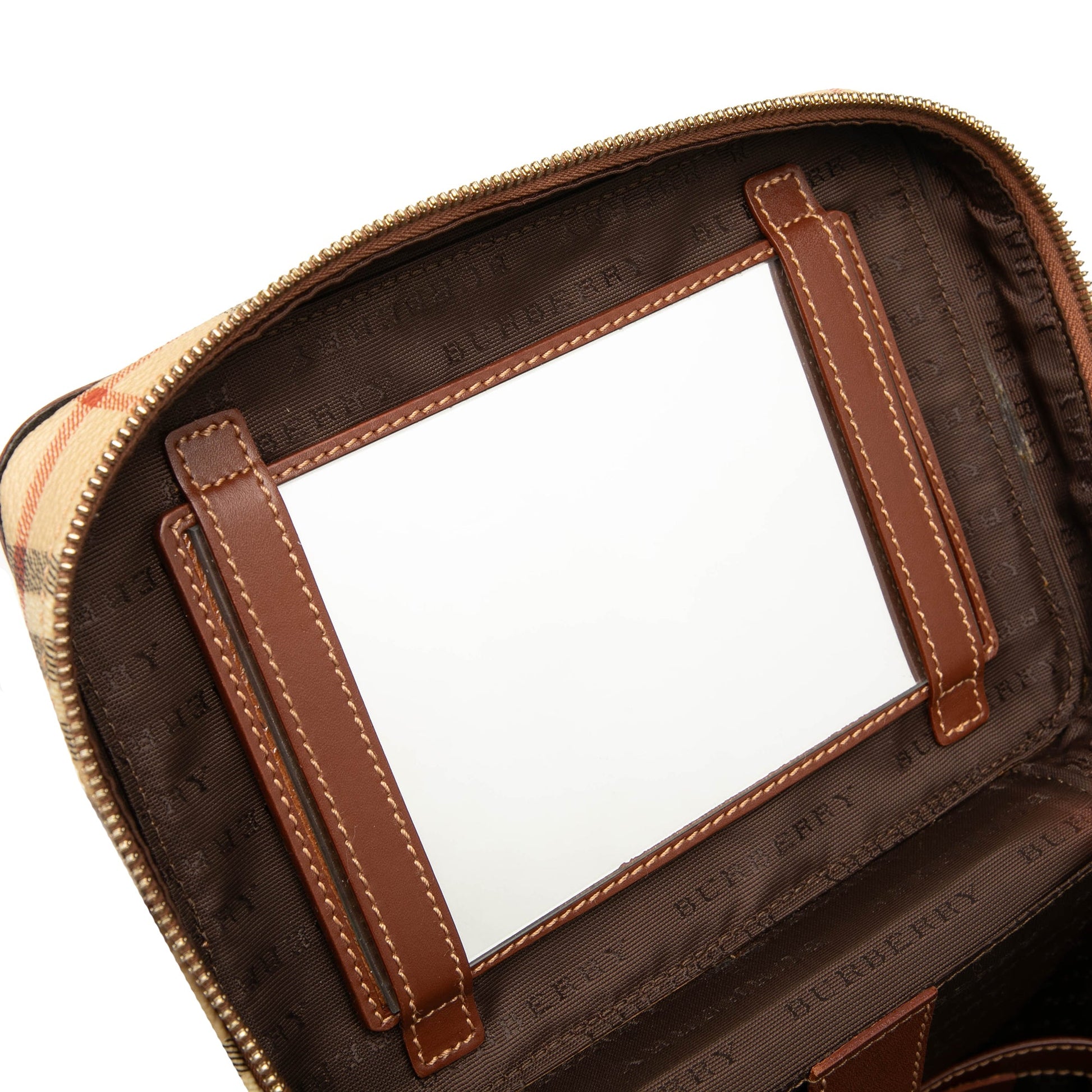 Burberry Haymarket Check Coated Canvas Vanity Bag