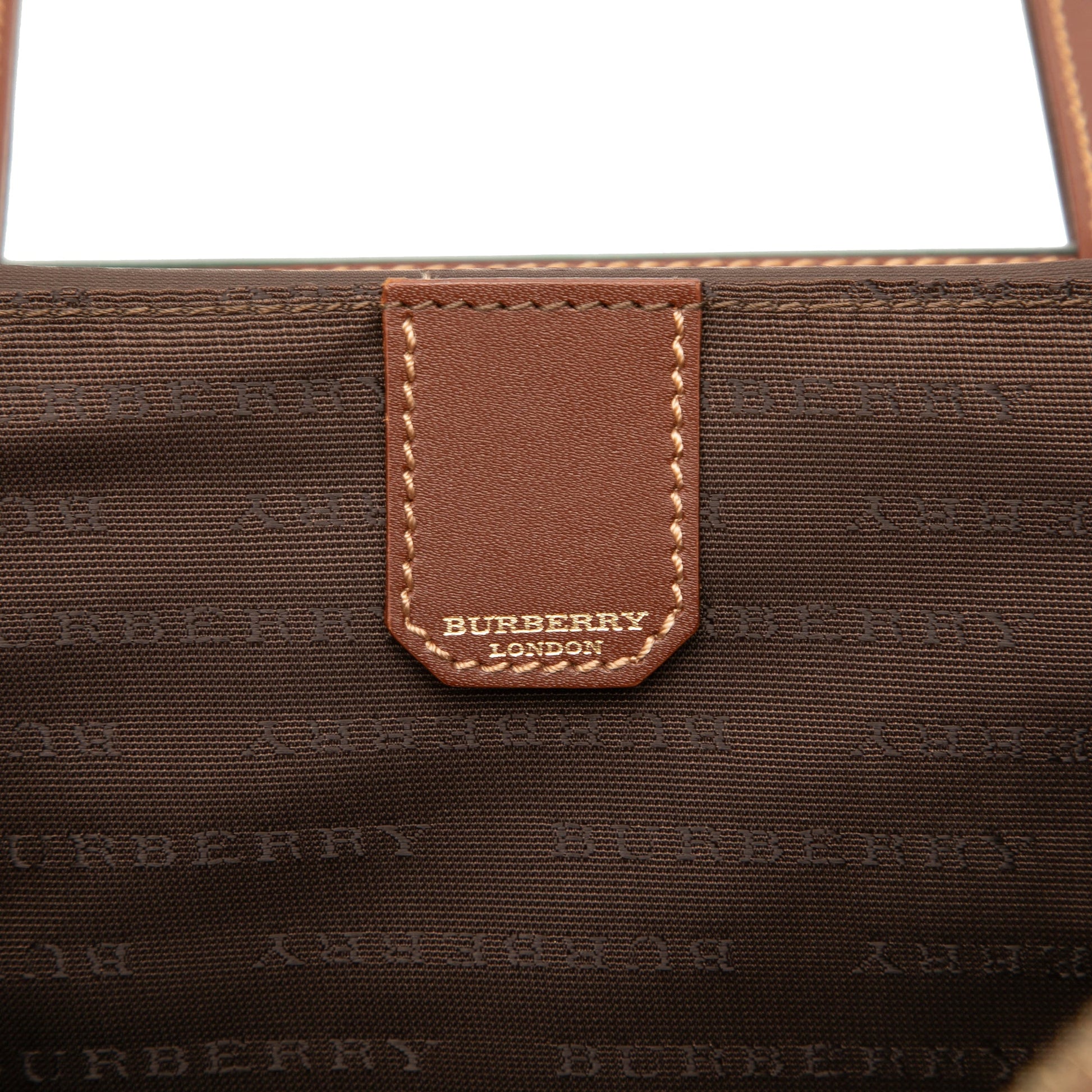 Burberry Haymarket Check Coated Canvas Vanity Bag