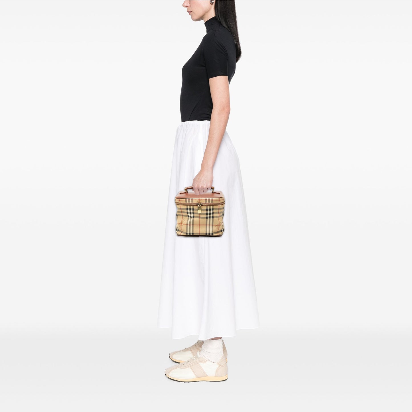 Burberry Haymarket Check Coated Canvas Vanity Bag