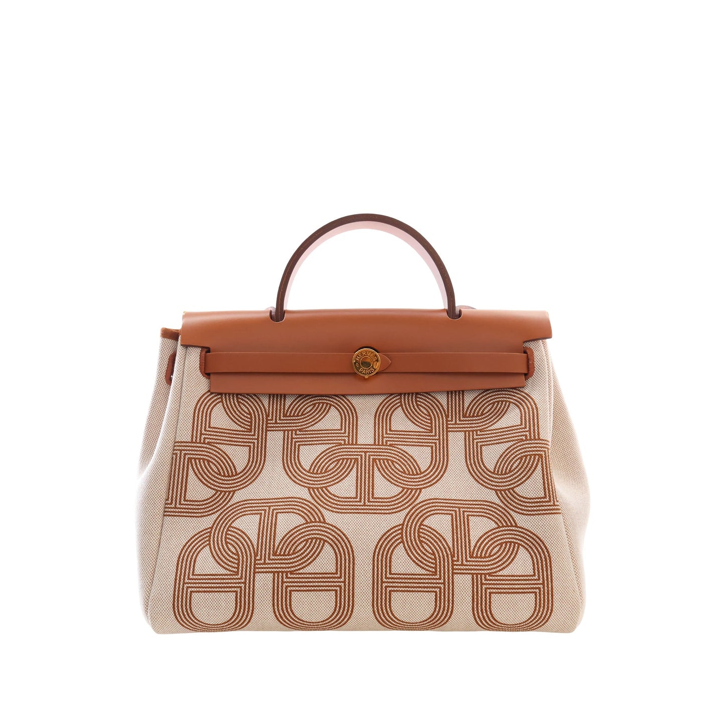 Hermès Toile H and Vache Hunter Brides de Gala Herbag Zip 31