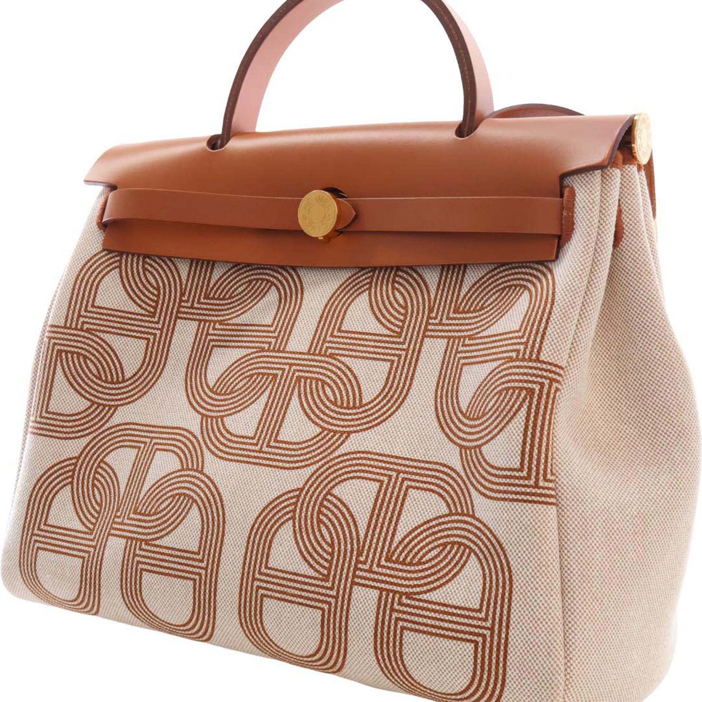 Hermès Toile H and Vache Hunter Brides de Gala Herbag Zip 31