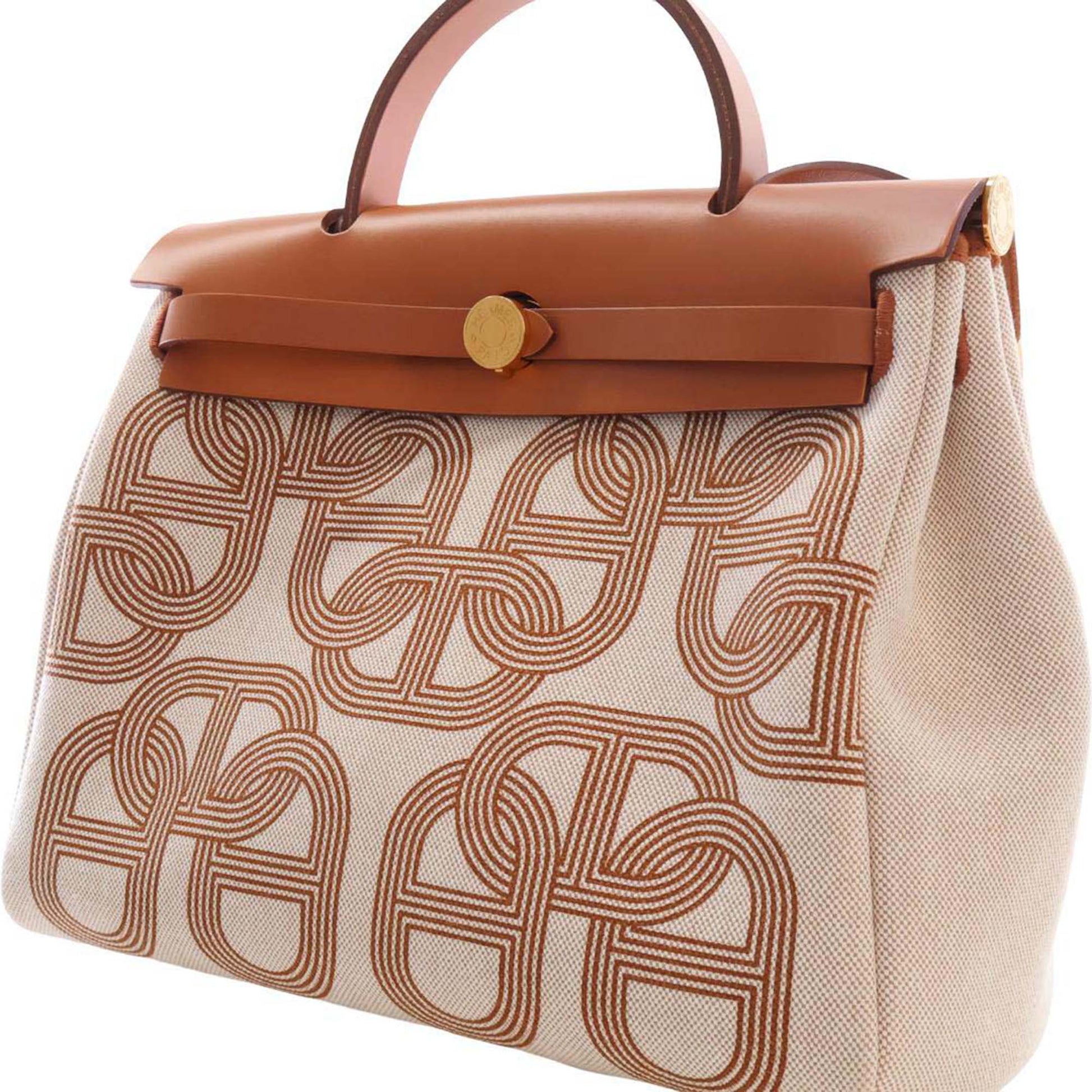 Hermès Toile H and Vache Hunter Brides de Gala Herbag Zip 31
