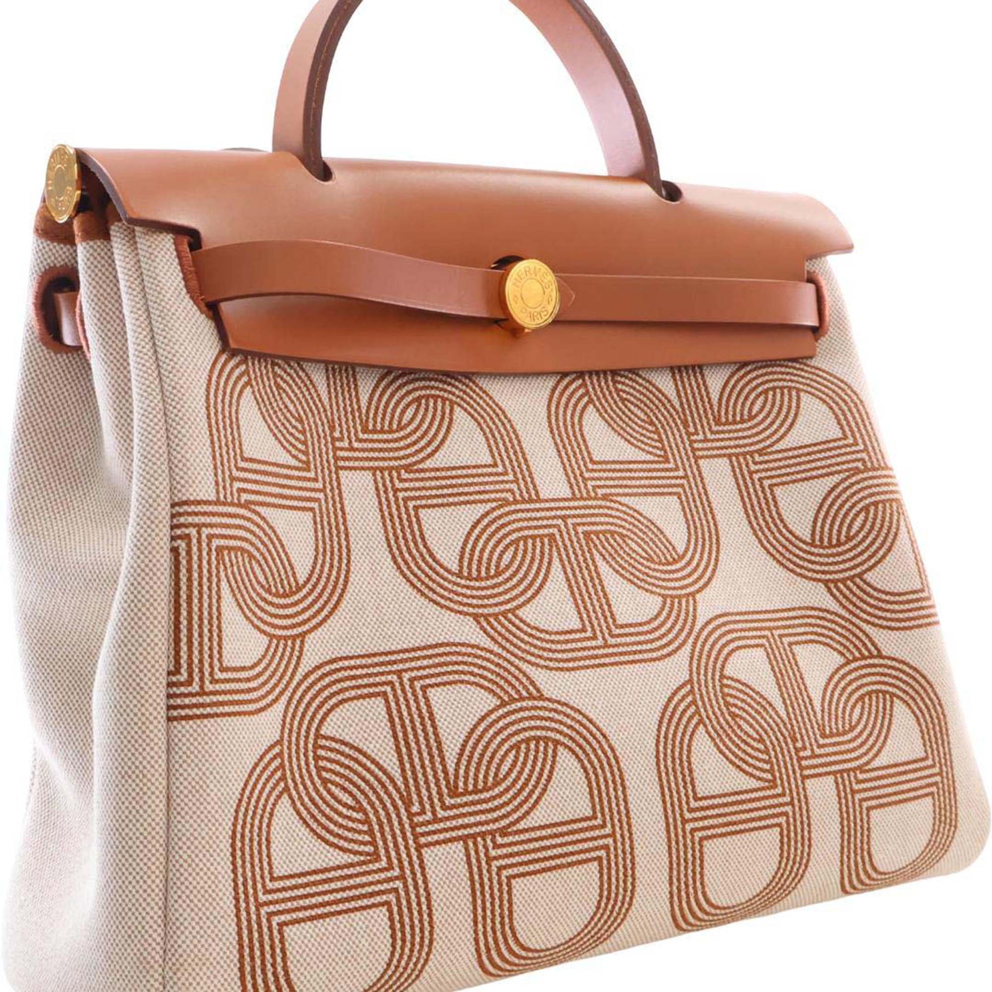Hermès Toile H and Vache Hunter Brides de Gala Herbag Zip 31