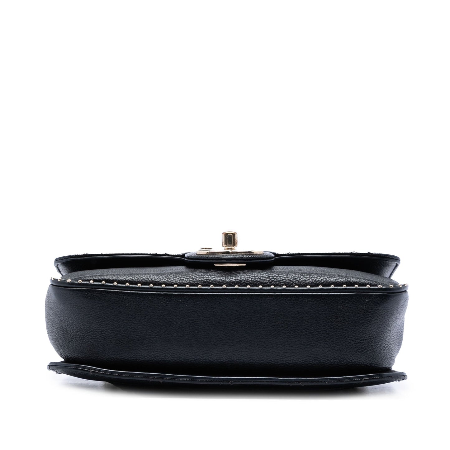 Chanel Small CC Quilted Caviar Studded Single Flap