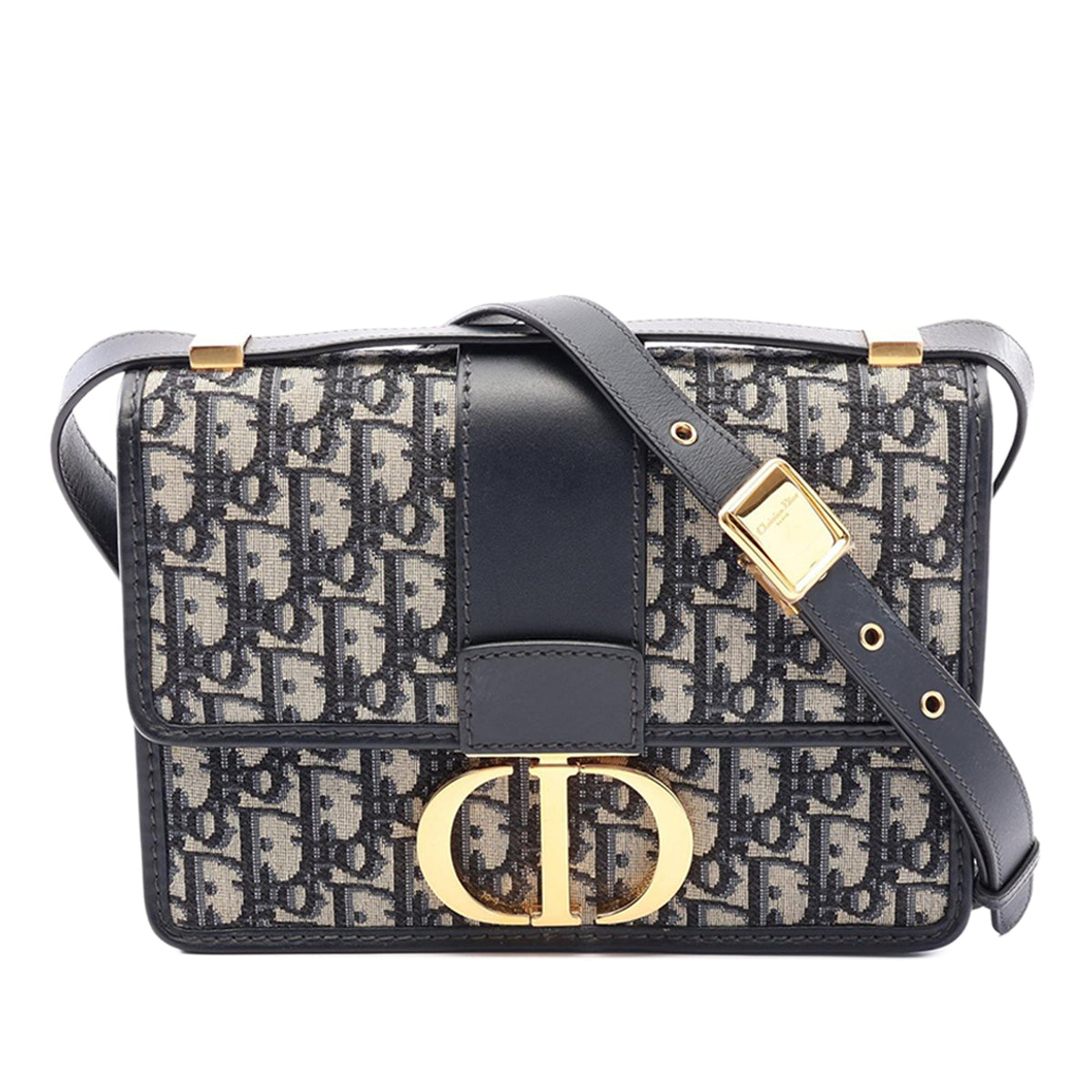 Dior Oblique Canvas 30 Montaigne Box Bag — Beige