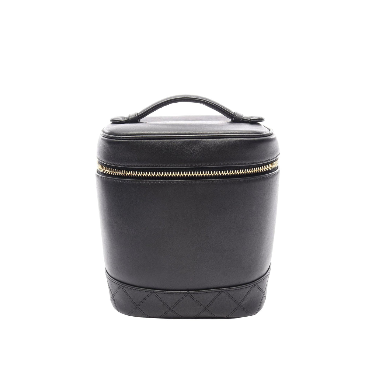 Chanel CC Lambskin Vanity Case — Black