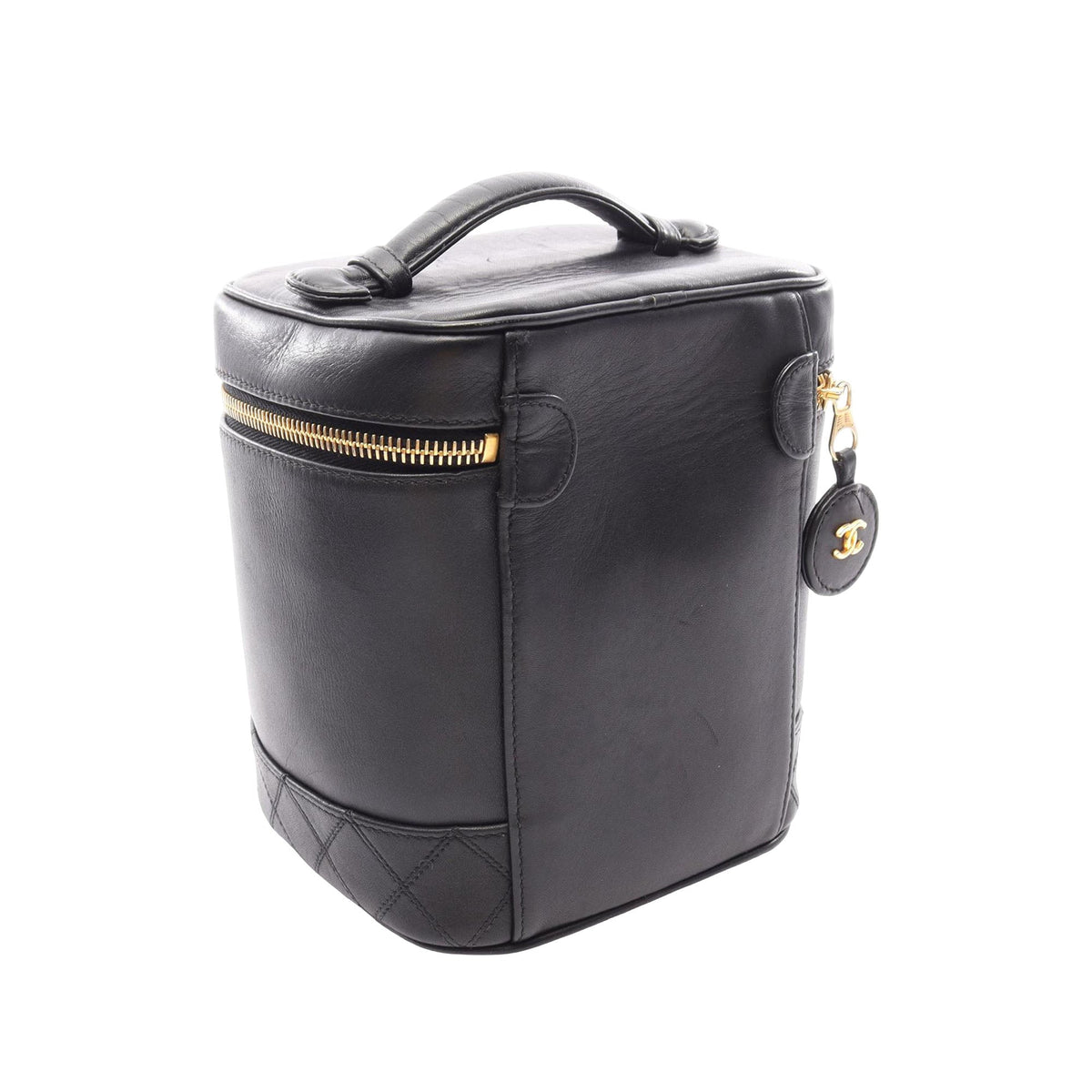 Chanel CC Lambskin Vanity Case — Black