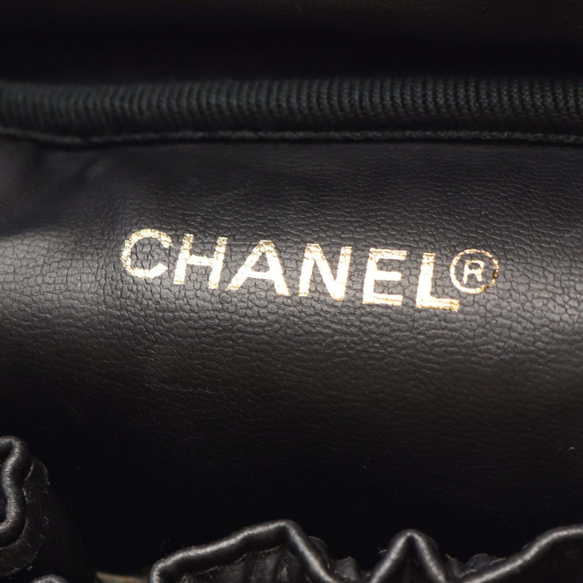 Chanel CC Lambskin Vanity Case — Black