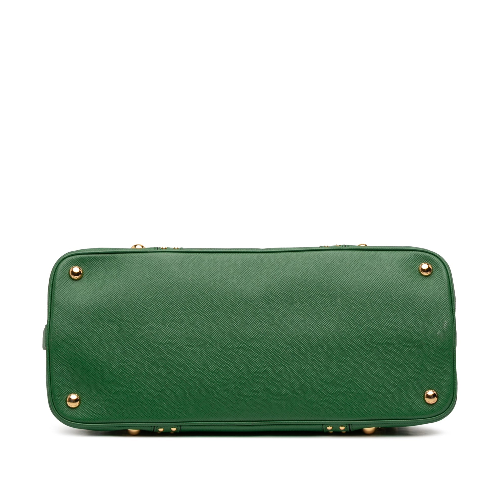 Prada Studded Saffiano Cuir Promenade Satchel